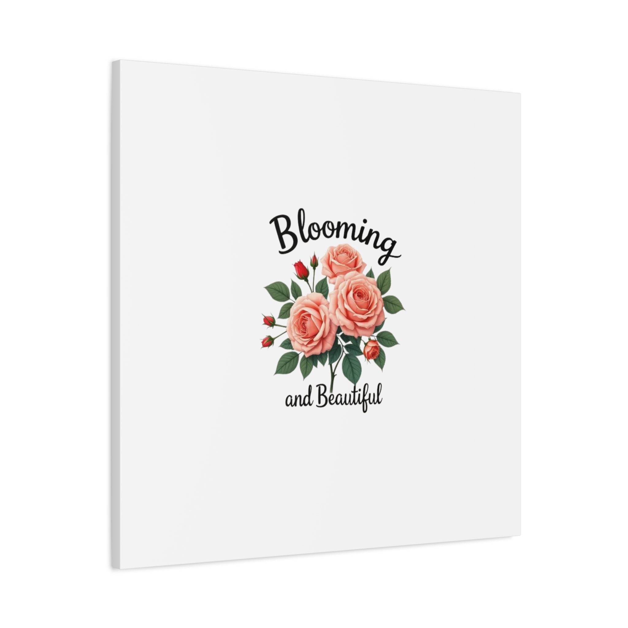 Blooming and Beautiful Rose Bouquet Canvas Wall Art