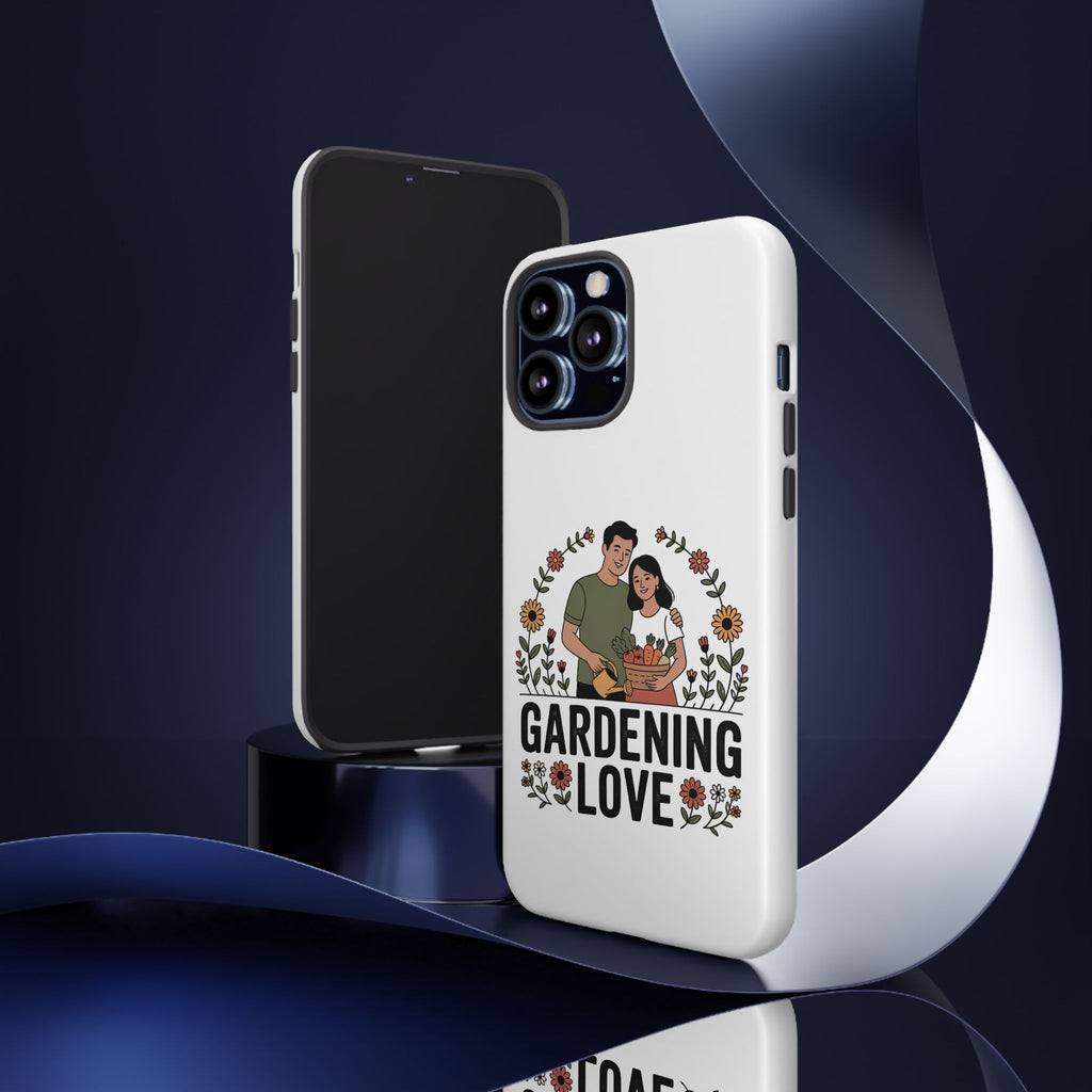 Gardening Love Phone Case — Floral Couple Protective Phone Cover