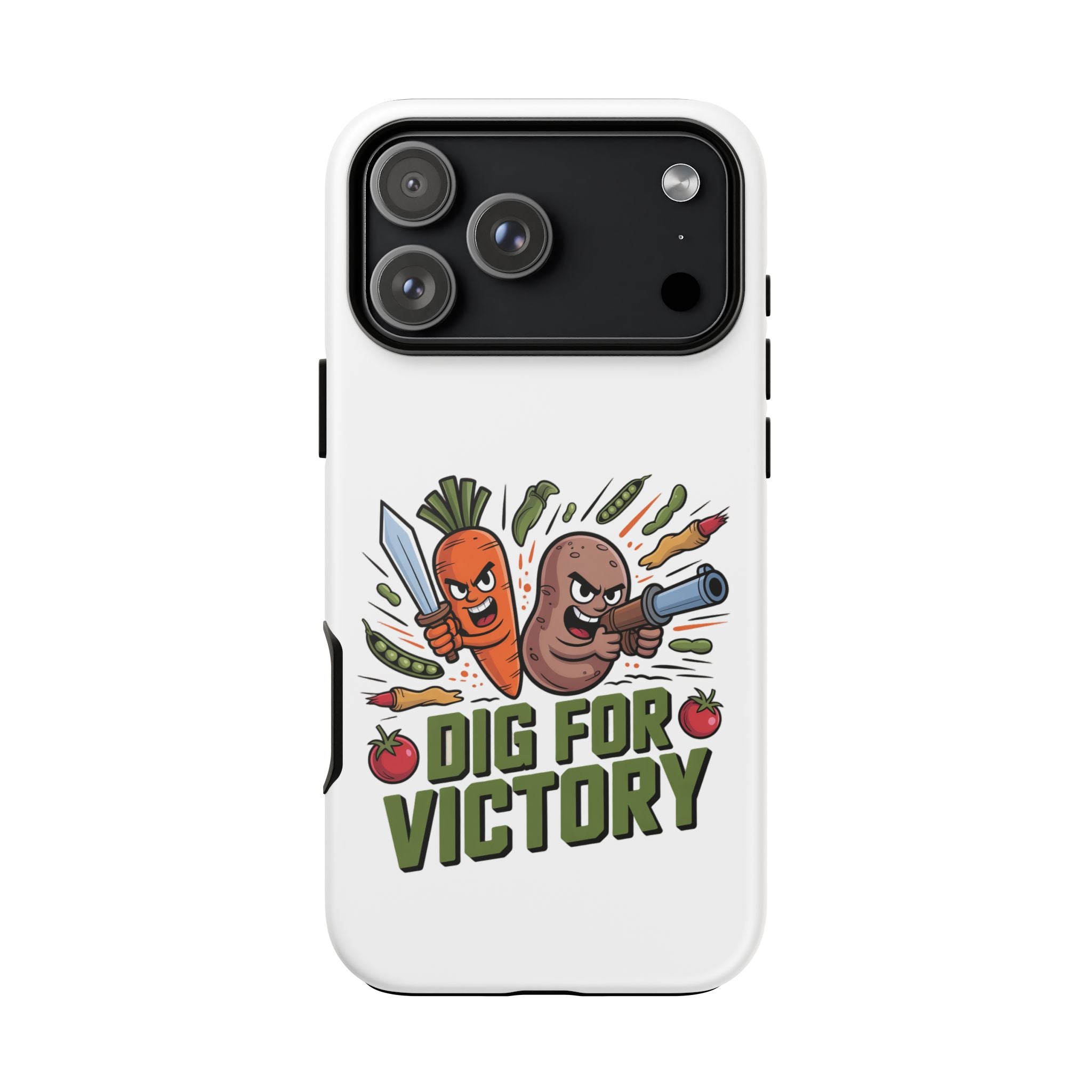 Phone Case — 'Dig For Victory' Veggie Combat Garden Design