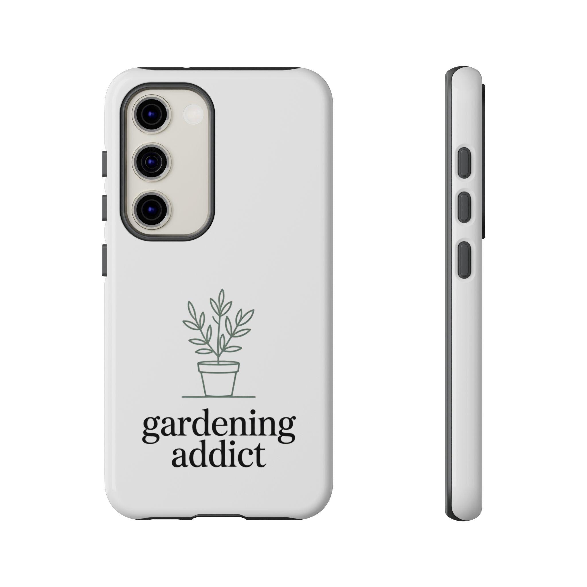 Phone Case — 'gardening addict' Minimal Plant Design