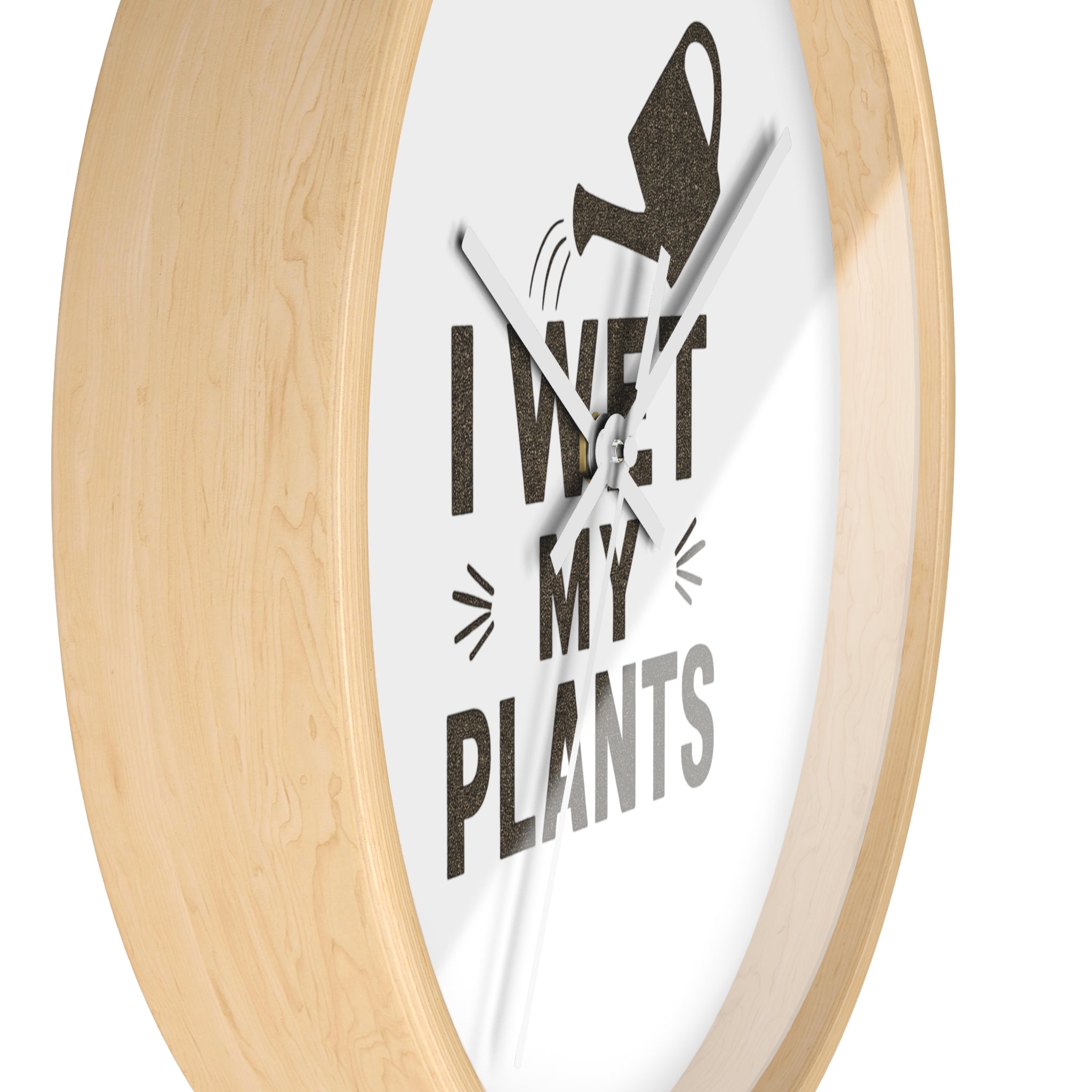 Wall Clock — I Wet My Plants Watering Can Garden Clock