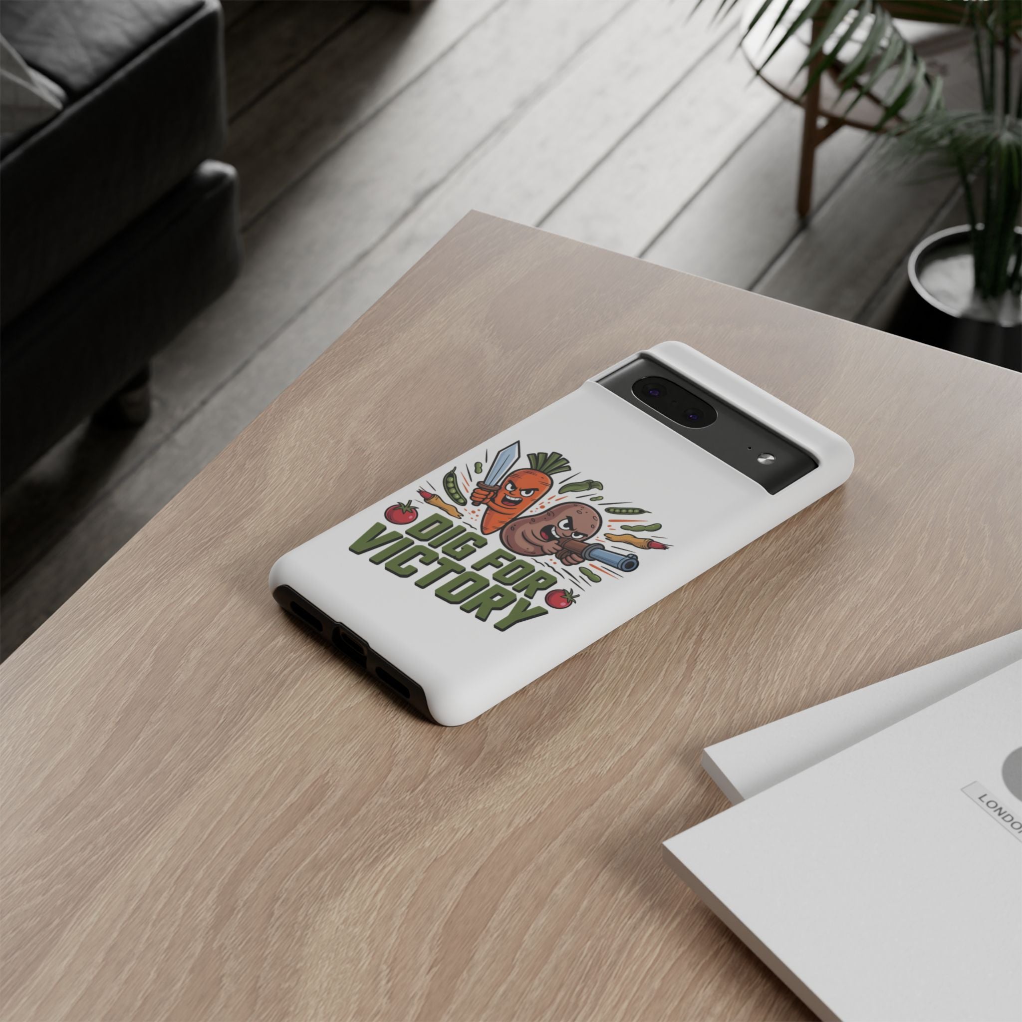 Phone Case — 'Dig For Victory' Veggie Combat Garden Design