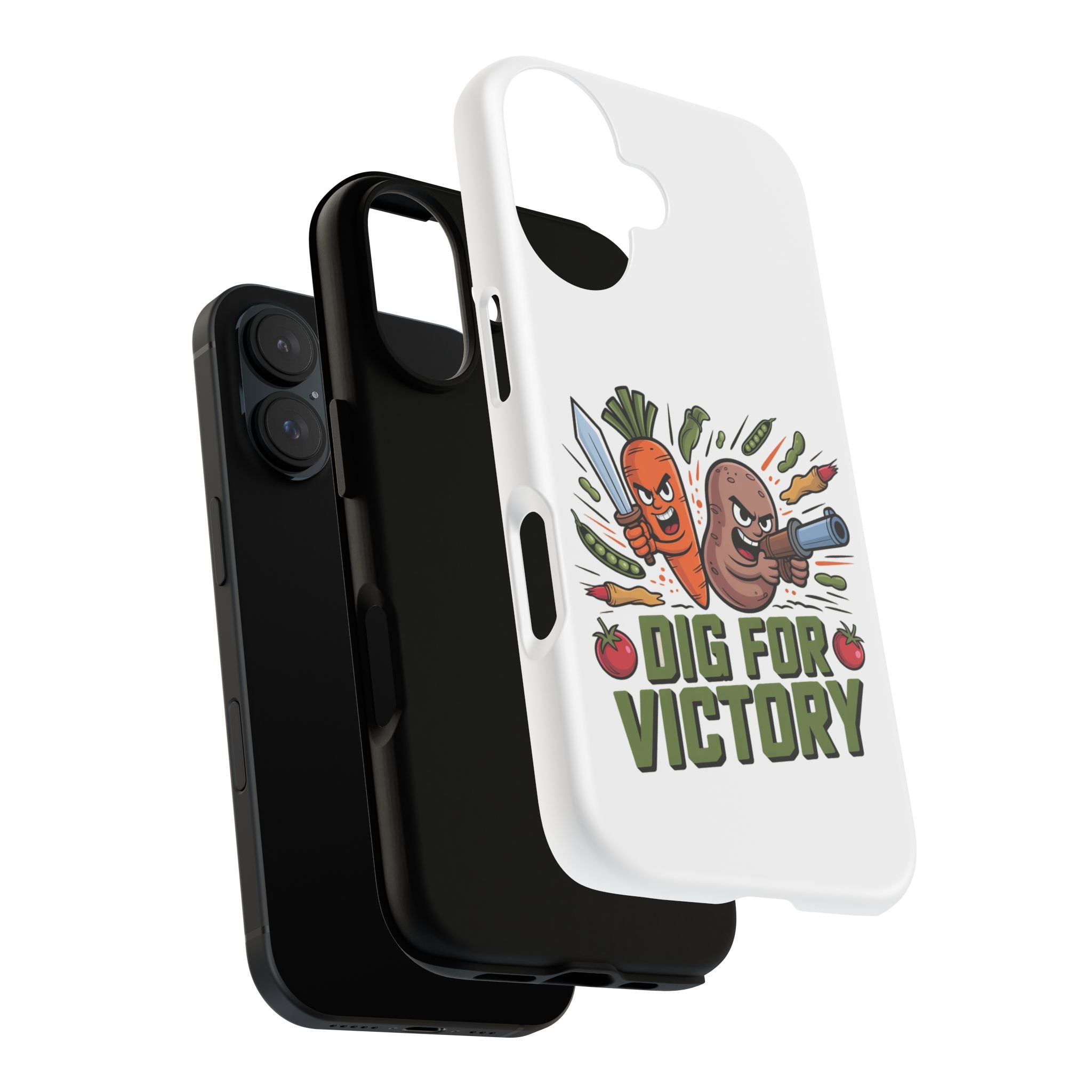 Phone Case — 'Dig For Victory' Veggie Combat Garden Design