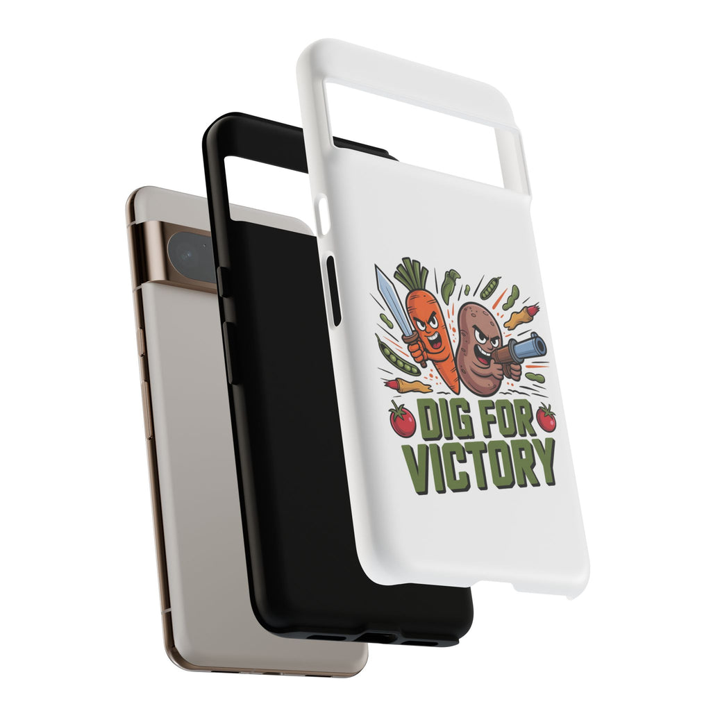 Phone Case — 'Dig For Victory' Veggie Combat Garden Design