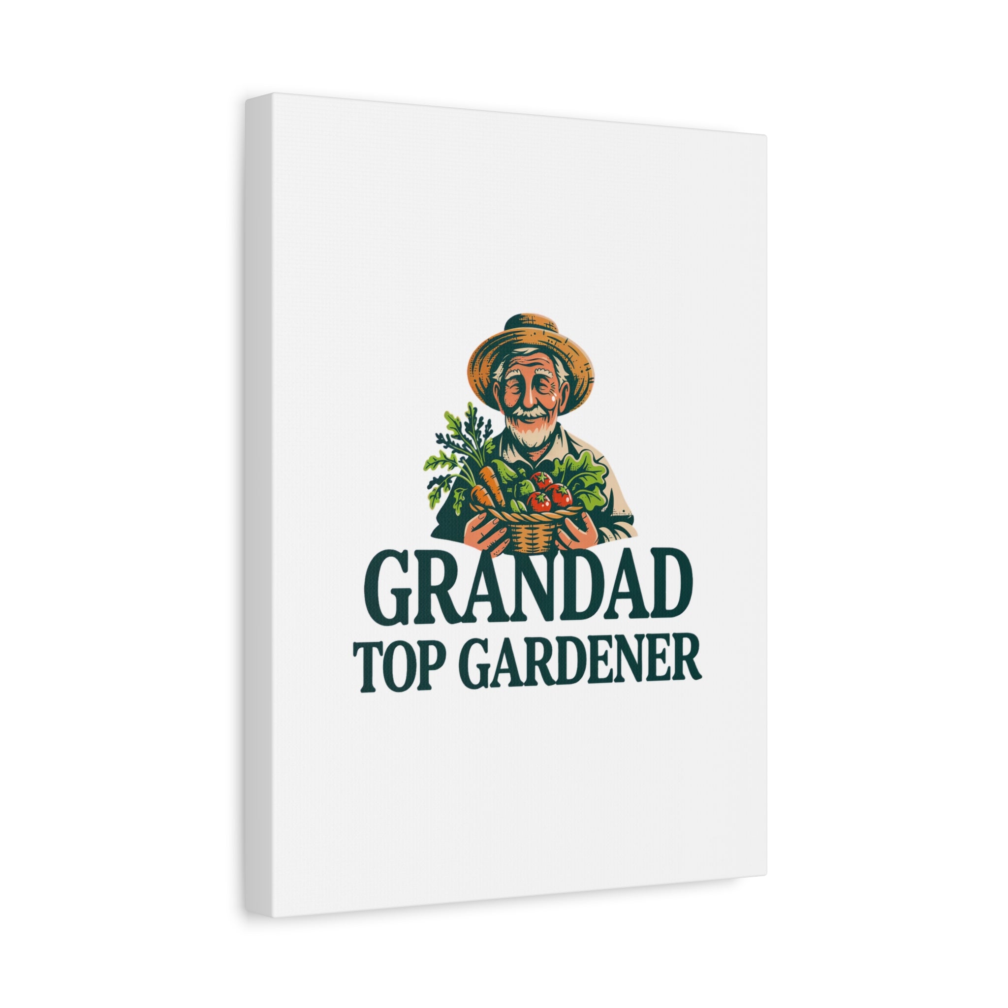 Grandad Top Gardener Canvas – Stretched Matte Wall Art