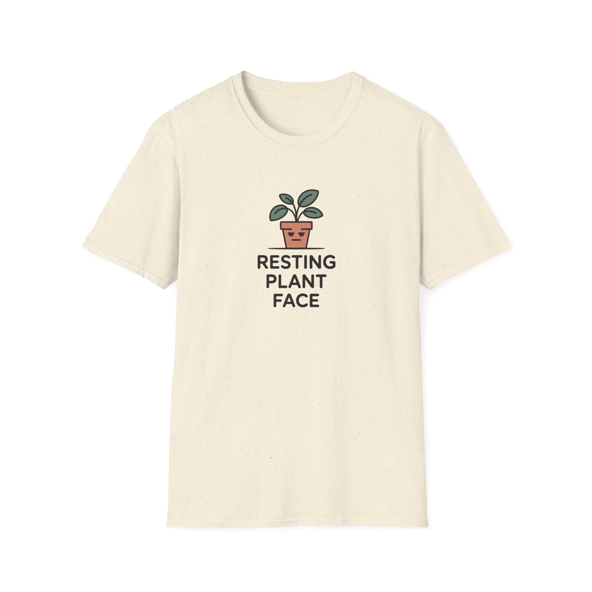 Resting Plant Face T-Shirt — Cute Plant Lover Graphic Tee