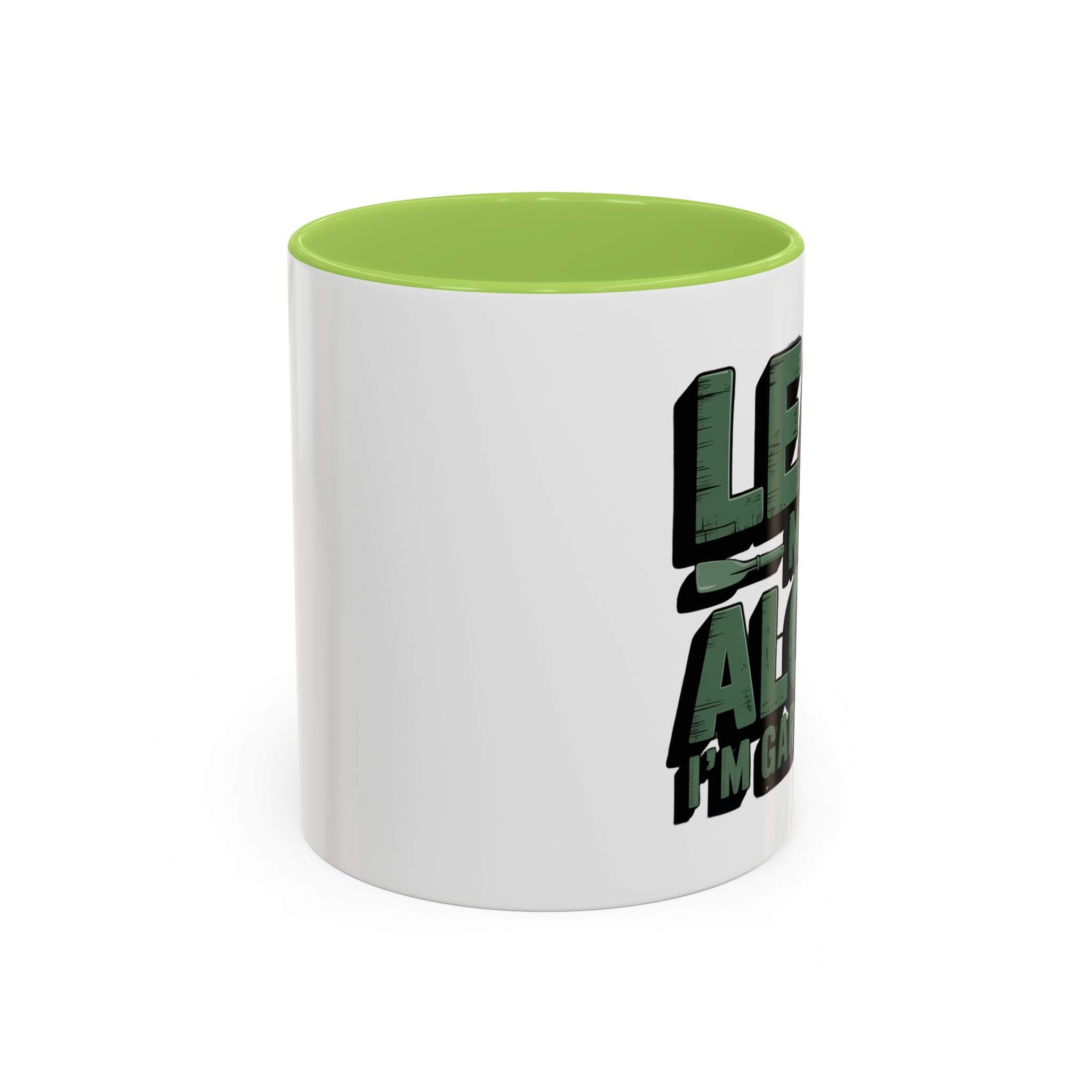 Gardening Mug — "Leaf Me Alone, I’m Gardening" Accent Coffee Cup