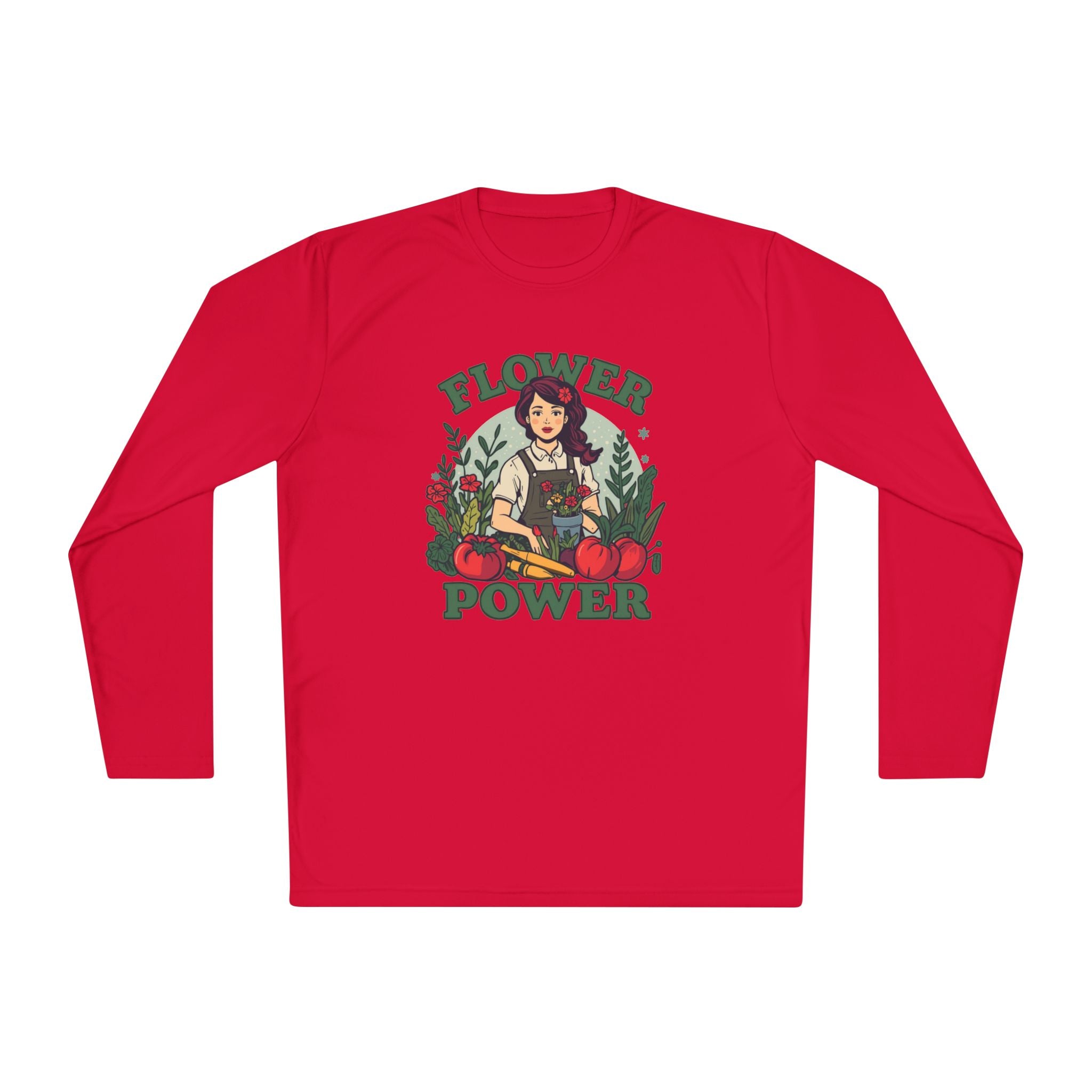Flower Power Long Sleeve Tee – Vintage Botanical Graphic