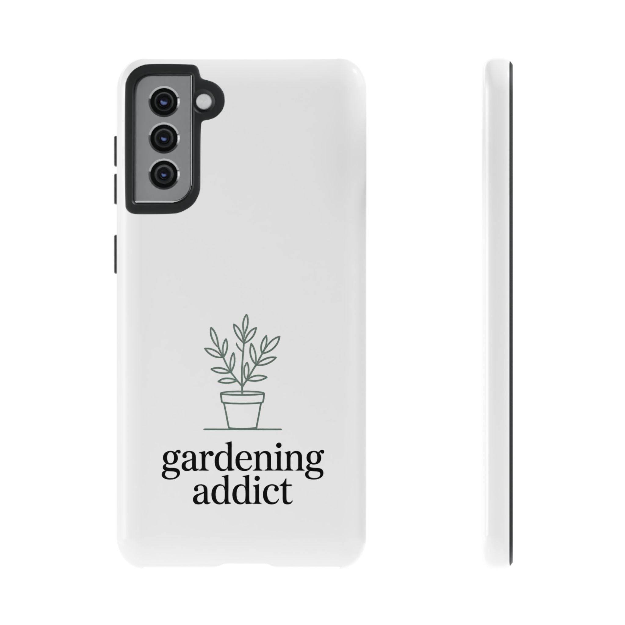 Phone Case — 'gardening addict' Minimal Plant Design