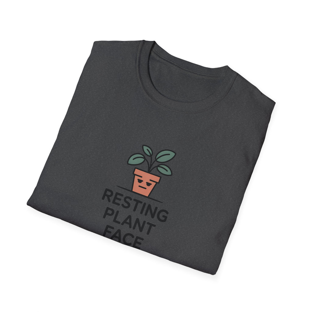 Resting Plant Face T-Shirt — Cute Plant Lover Graphic Tee