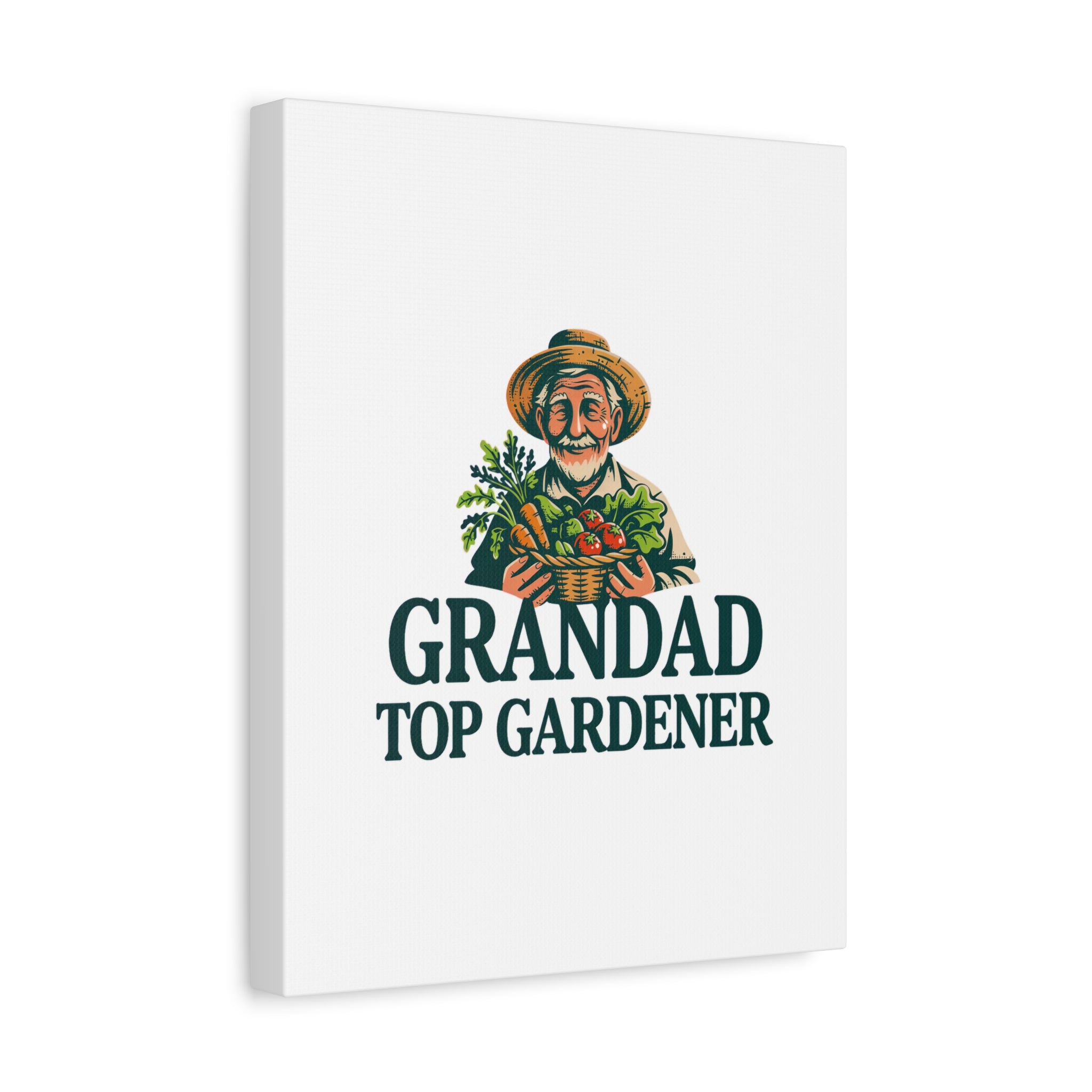 Grandad Top Gardener Canvas – Stretched Matte Wall Art
