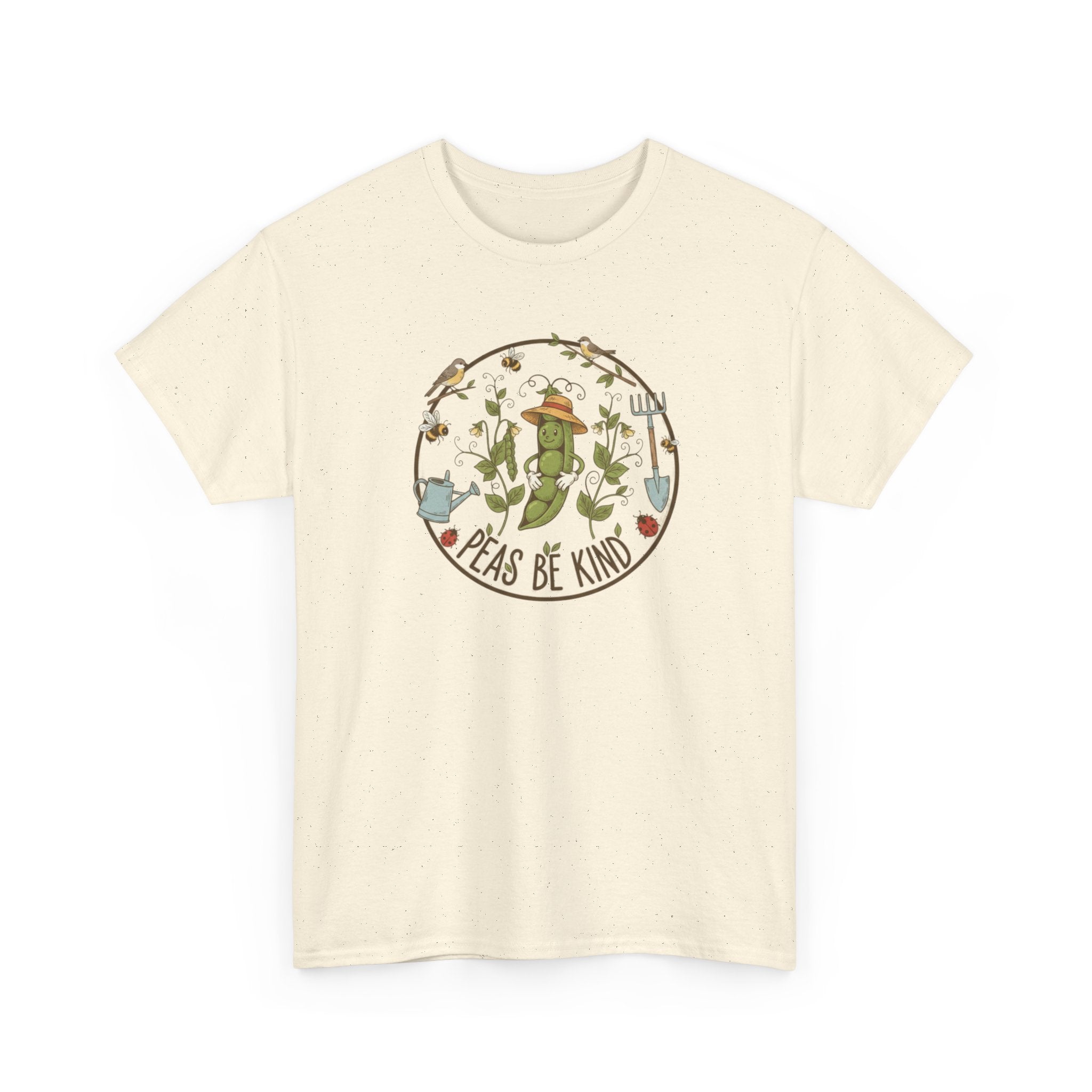 T-Shirt — "Peas Be Kind" Cute Garden Pea Illustration Tee