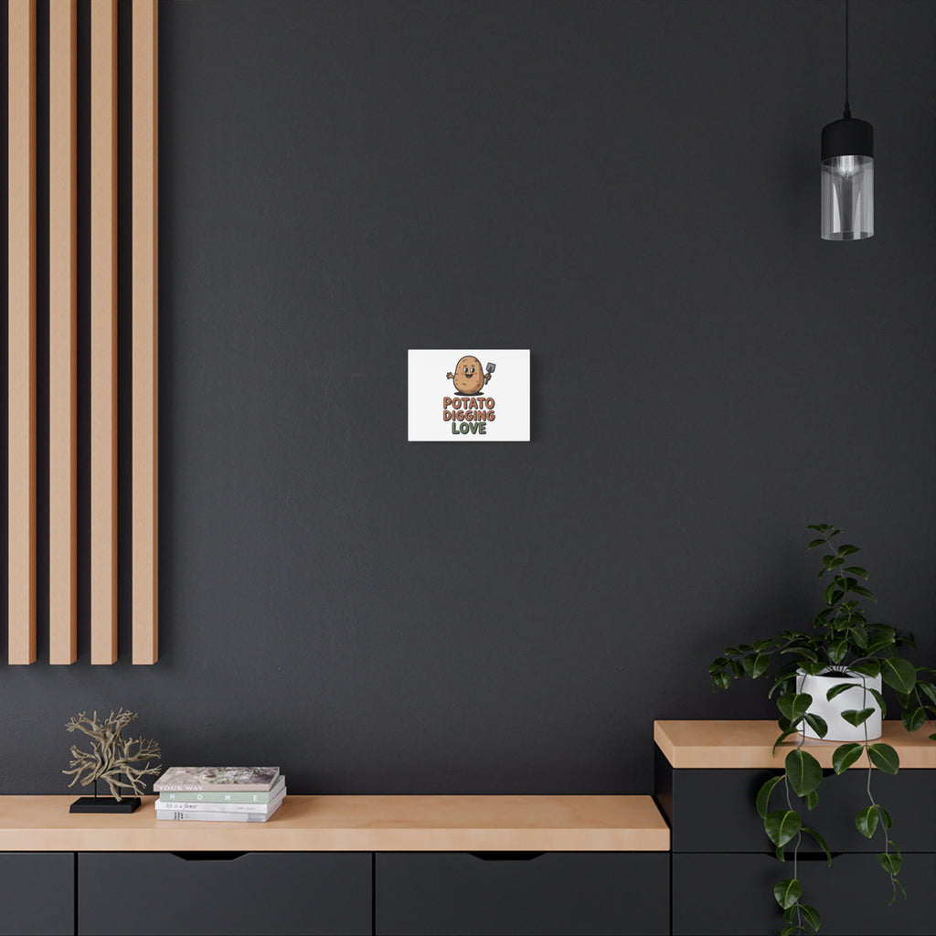 Potato Digging Love Canvas Print