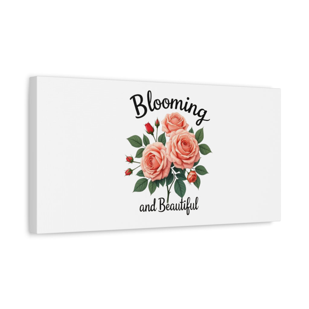 Blooming and Beautiful Rose Bouquet Canvas Wall Art