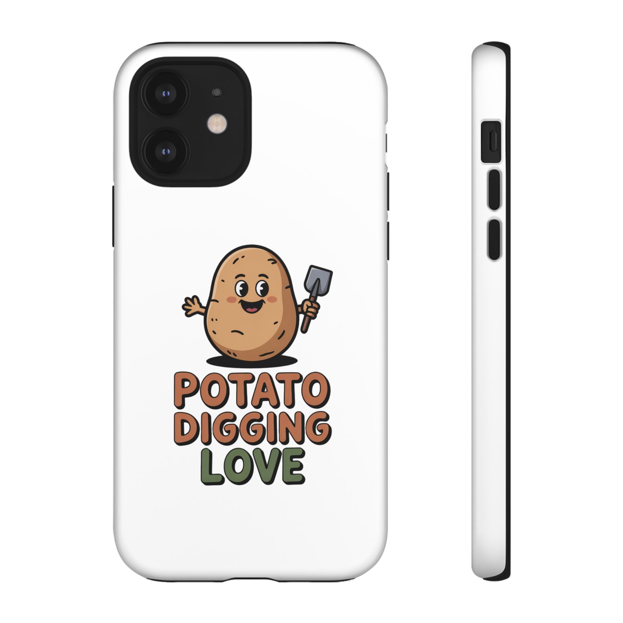Phone Case — "Potato Digging Love" Cute Gardening Cartoon Protective Cover