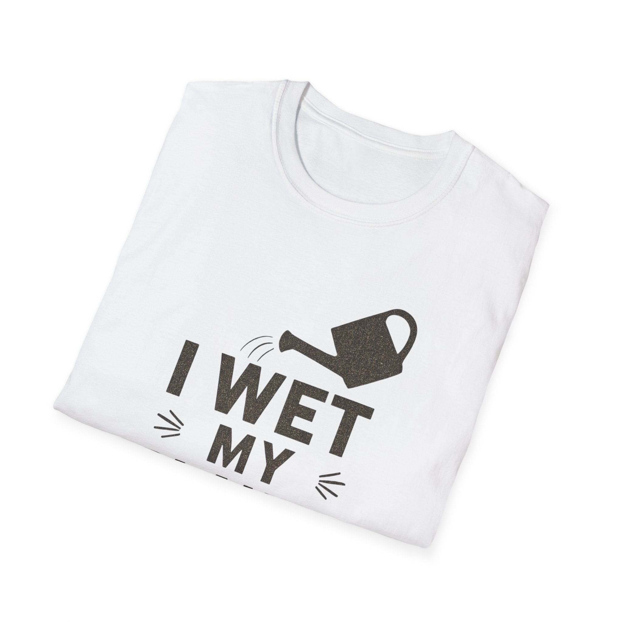 I Wet My Plants T-Shirt – Funny Gardening Tee with Watering Can Graphic