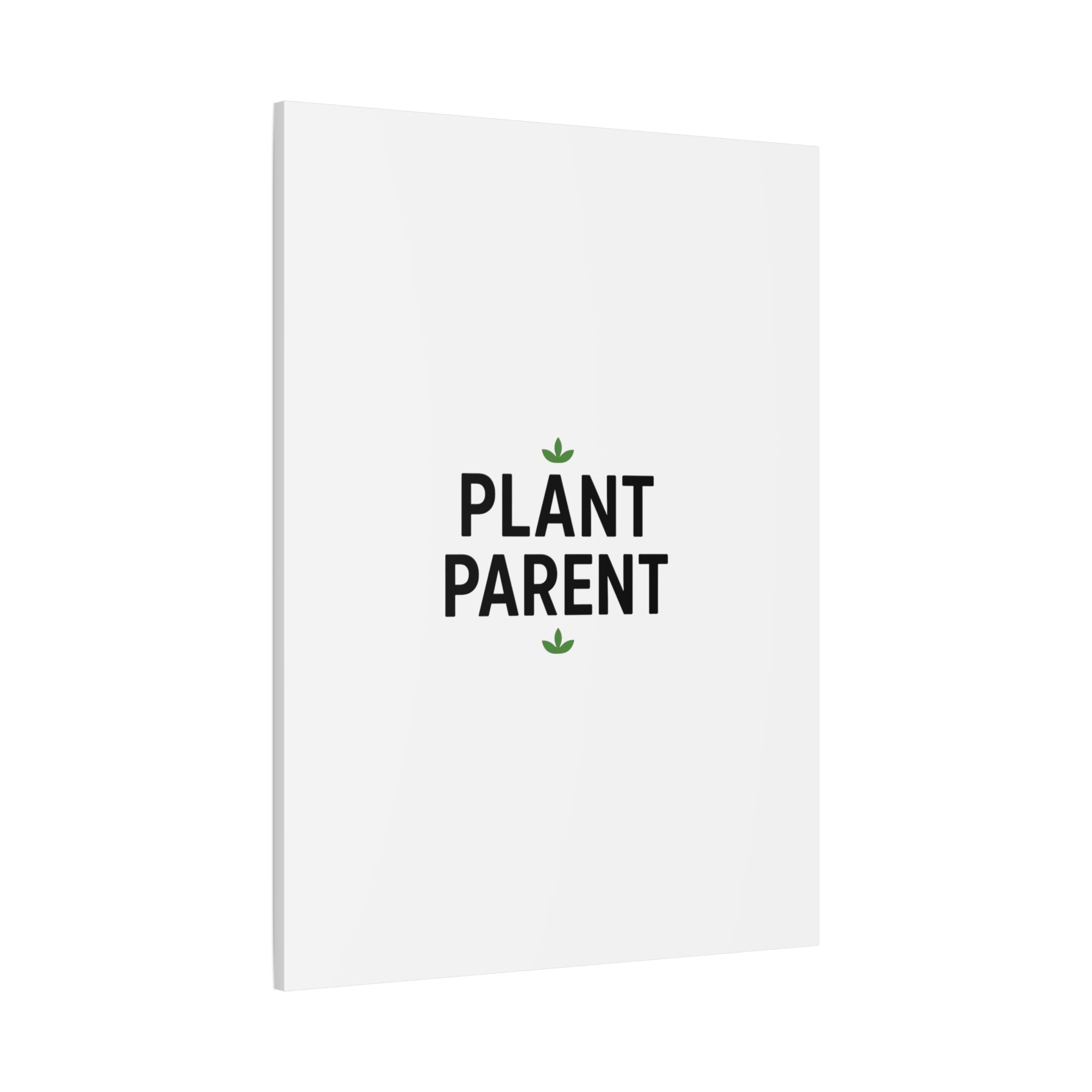 Plant Parent Canvas Wall Art — Minimalist Botanical Typography Print