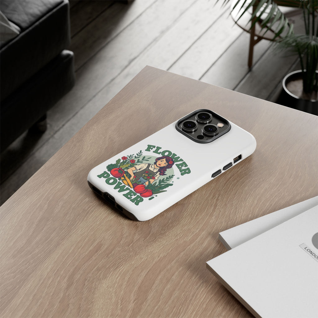 Phone Case - 'Flower Power' Retro Gardener Floral Protective Case