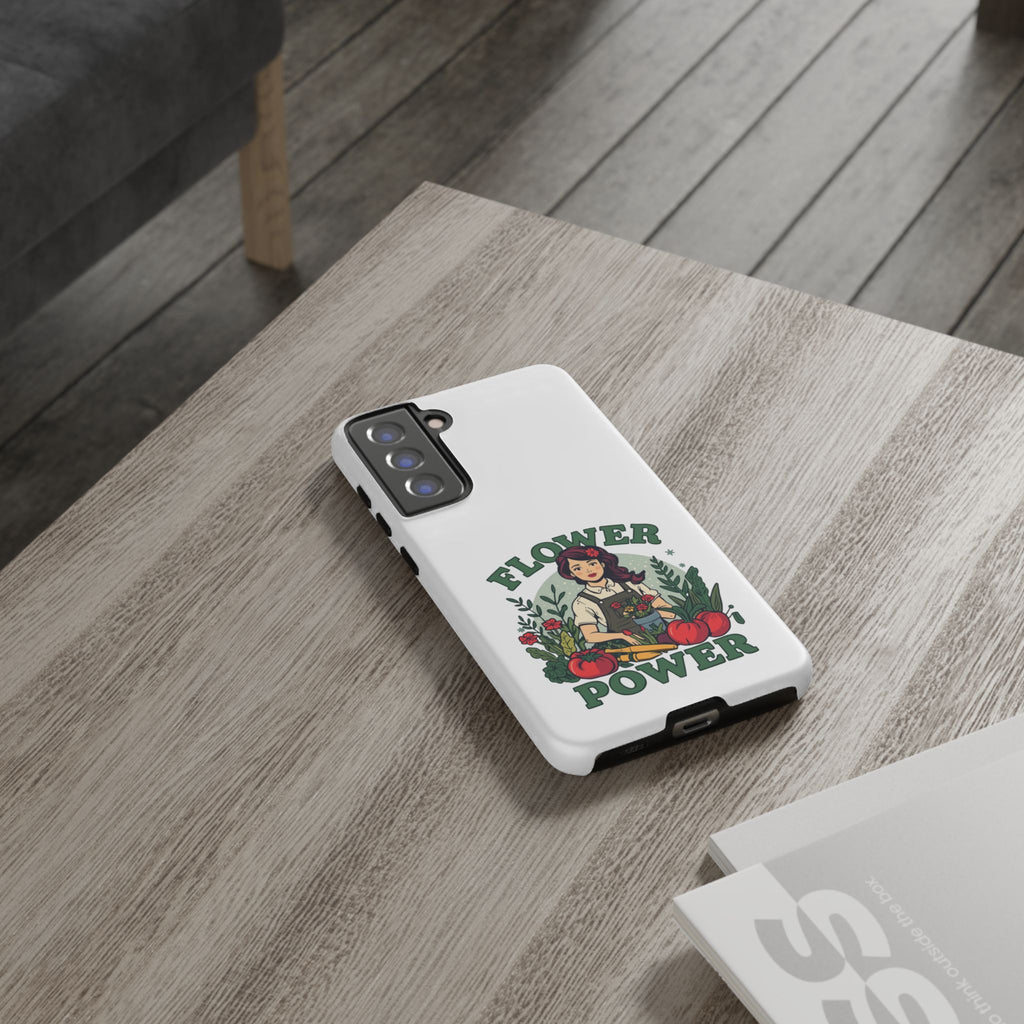 Phone Case - 'Flower Power' Retro Gardener Floral Protective Case