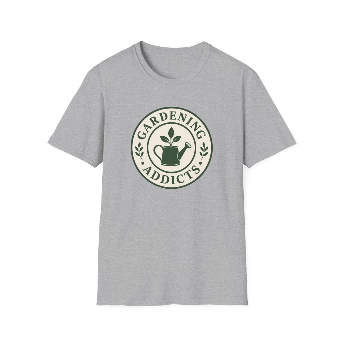 Gardening Addicts T-Shirt — Vintage Watering Can Plant Logo