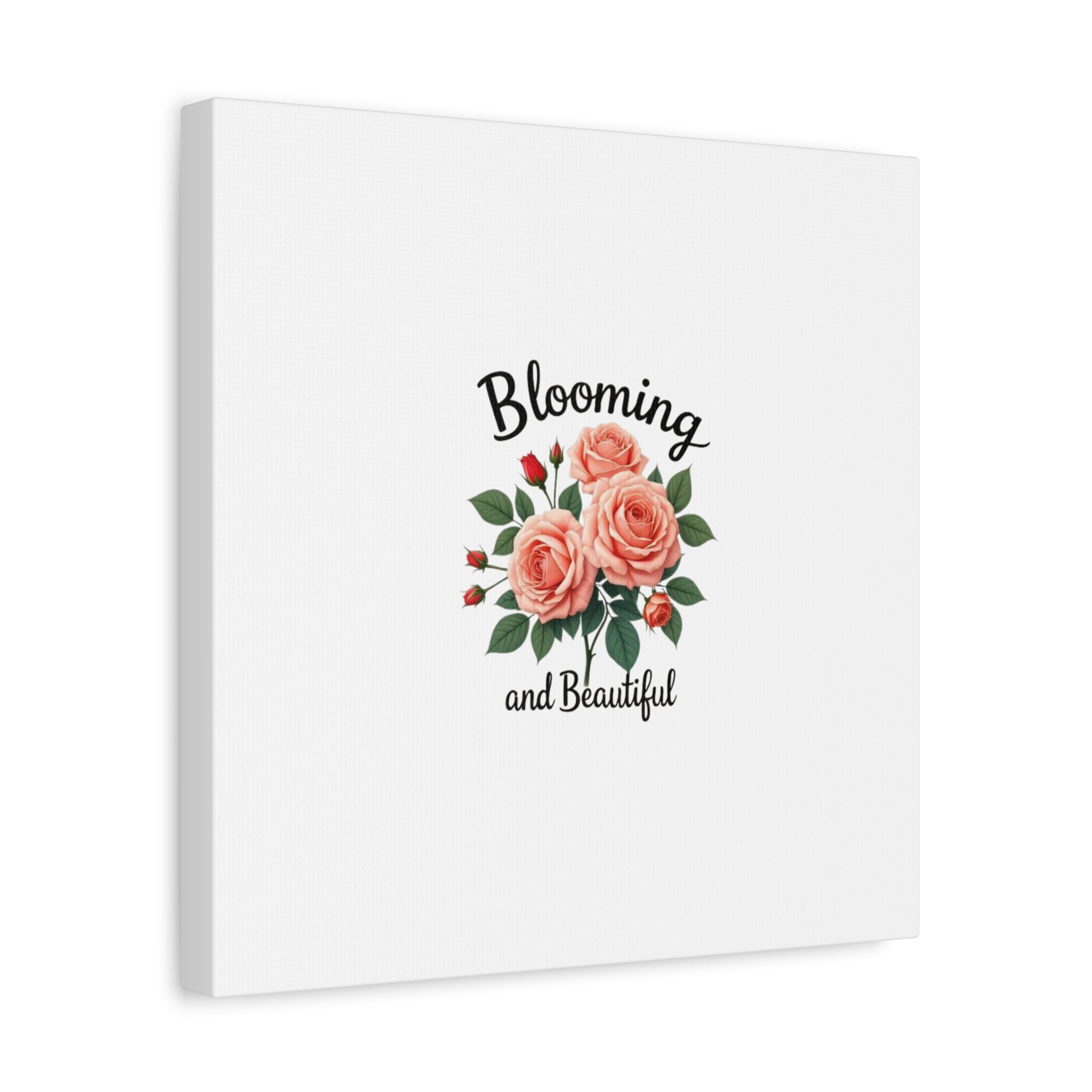 Blooming and Beautiful Rose Bouquet Canvas Wall Art