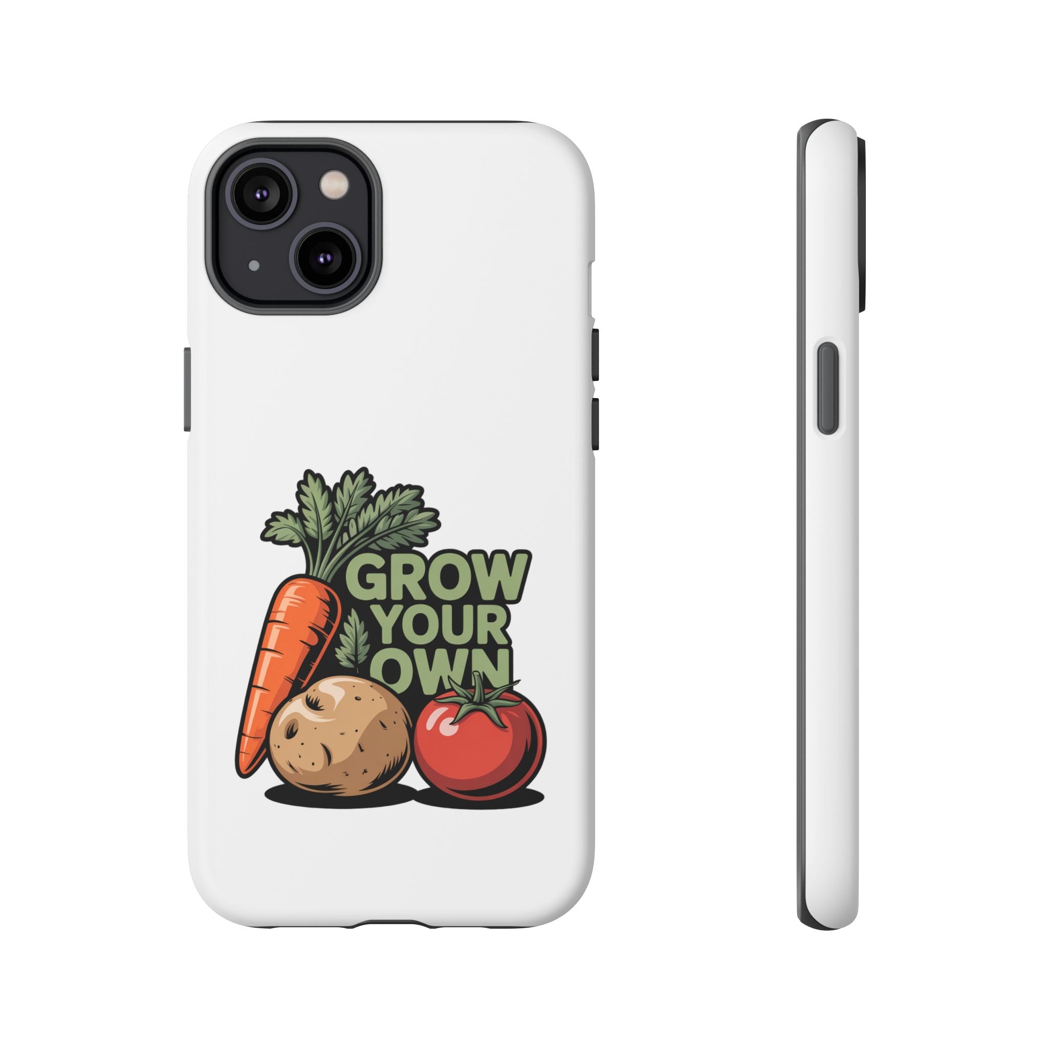 Grow Your Own Vegetables Phone Case — Gardening Carrot Potato Tomato Design