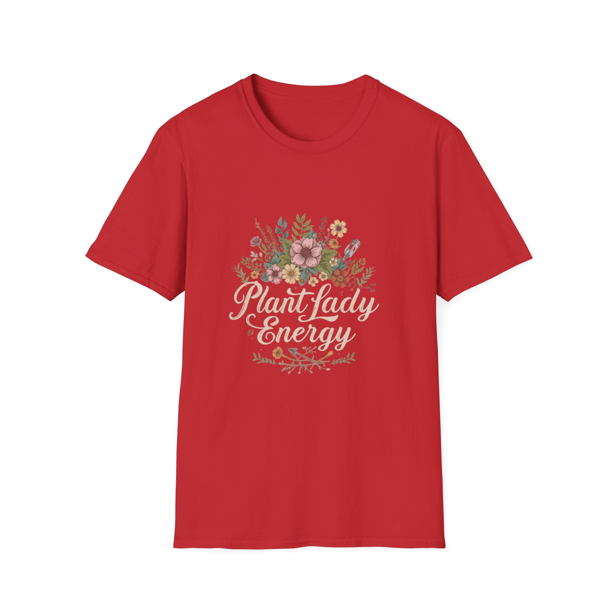 Delicate Floral T-Shirt - “Plant Lady Energy"