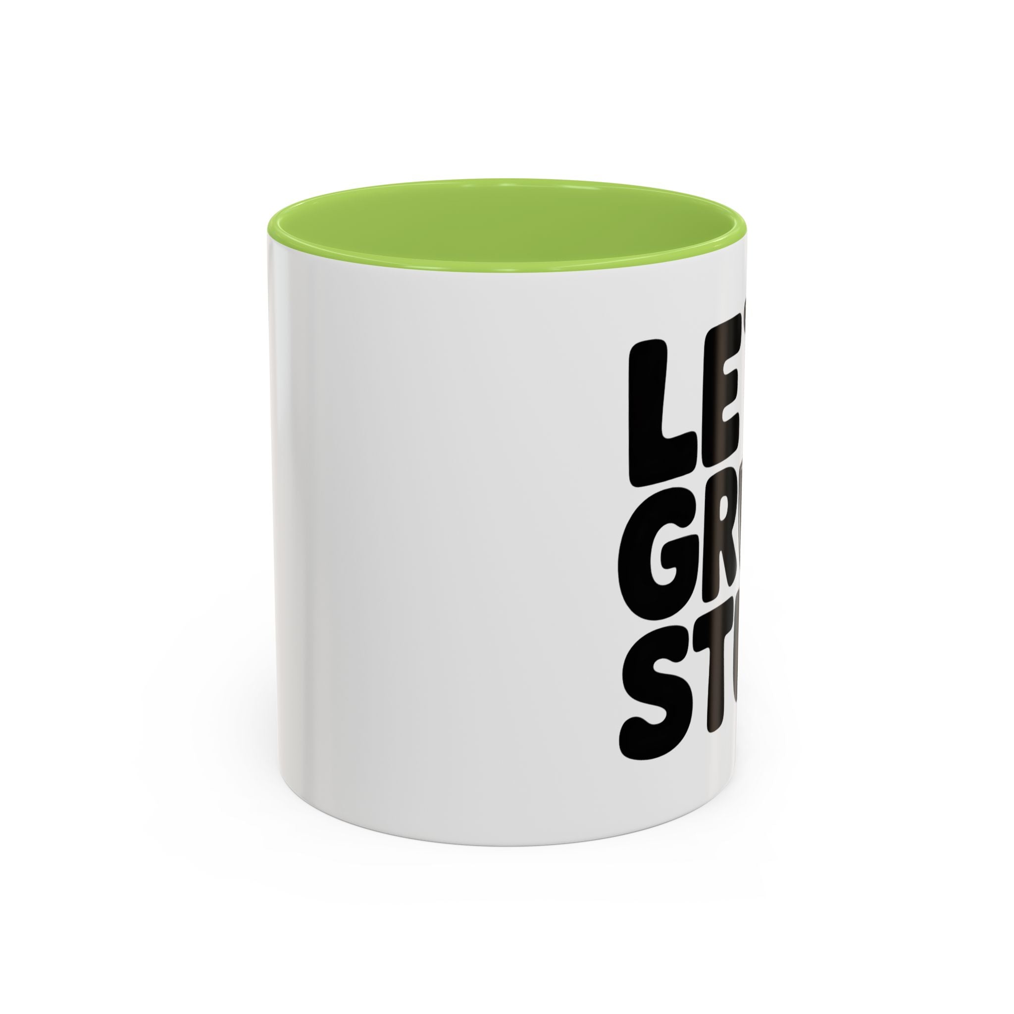Let's Grow Stuff Coffee Mug — Gardening Mug with Shovel Graphic (11/15 oz)