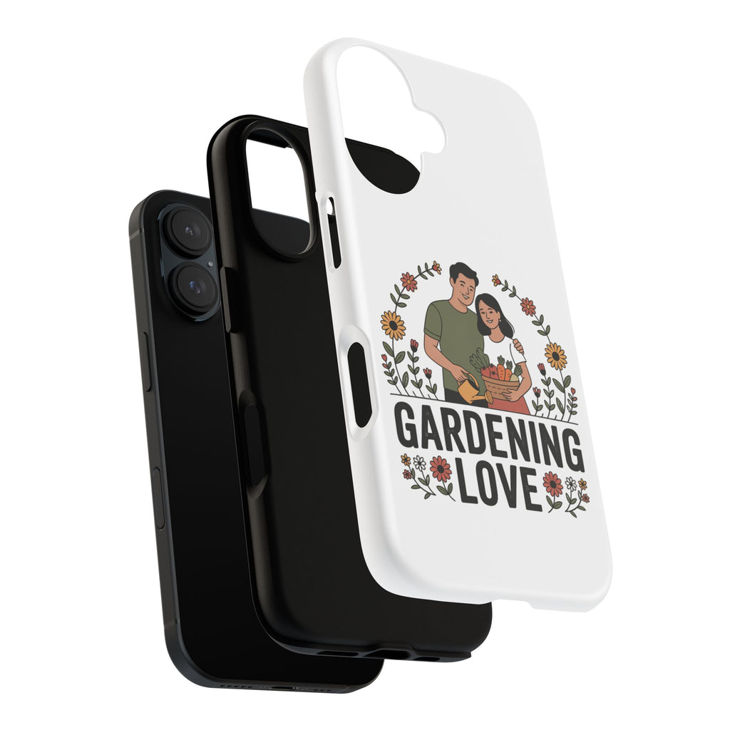 Gardening Love Phone Case — Floral Couple Protective Phone Cover