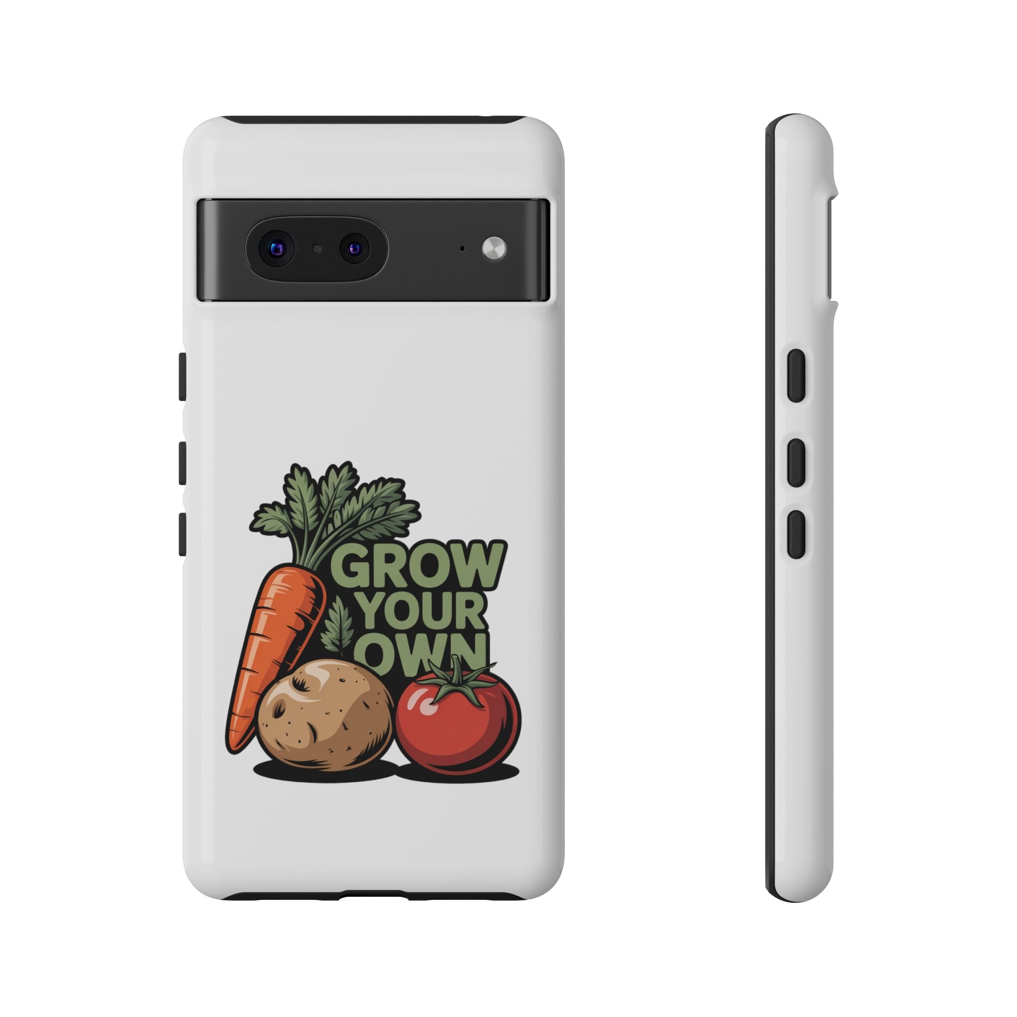 Grow Your Own Vegetables Phone Case — Gardening Carrot Potato Tomato Design