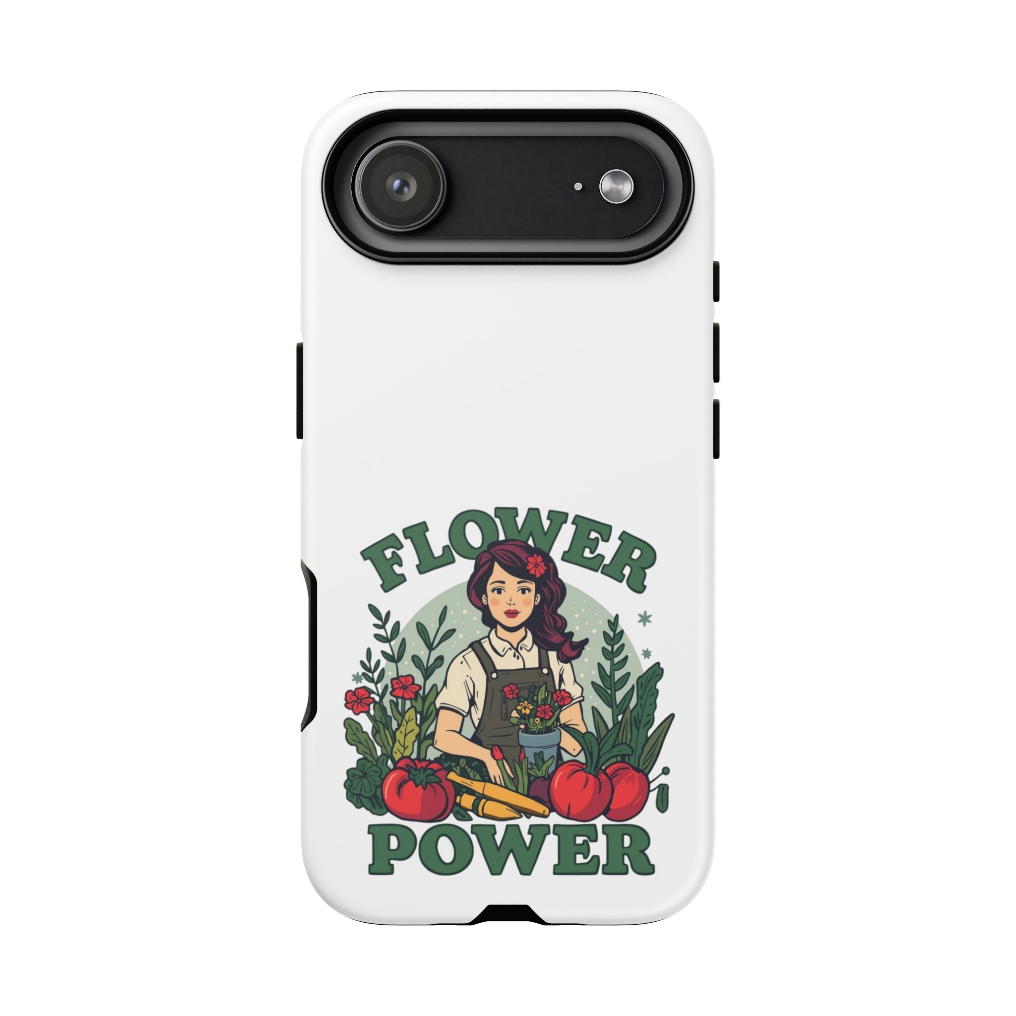 Phone Case - 'Flower Power' Retro Gardener Floral Protective Case