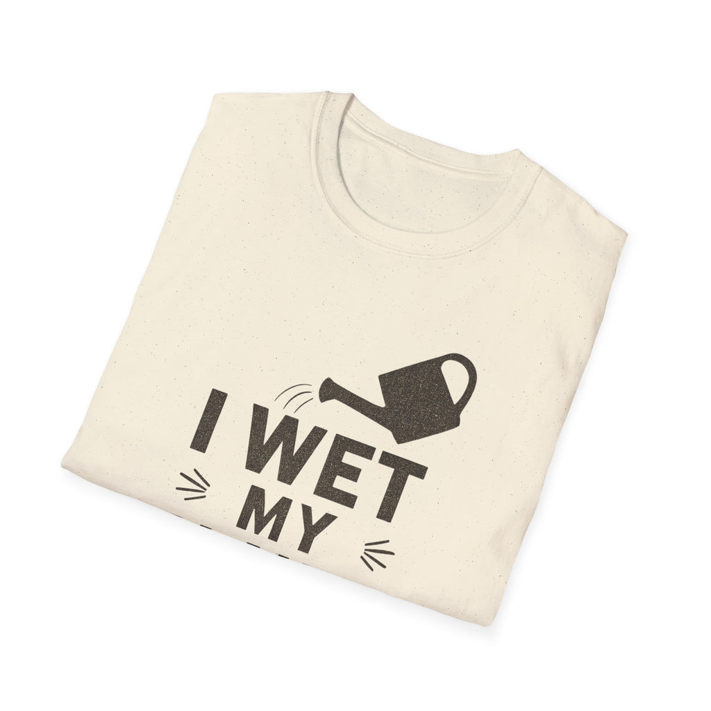 I Wet My Plants T-Shirt – Funny Gardening Tee with Watering Can Graphic