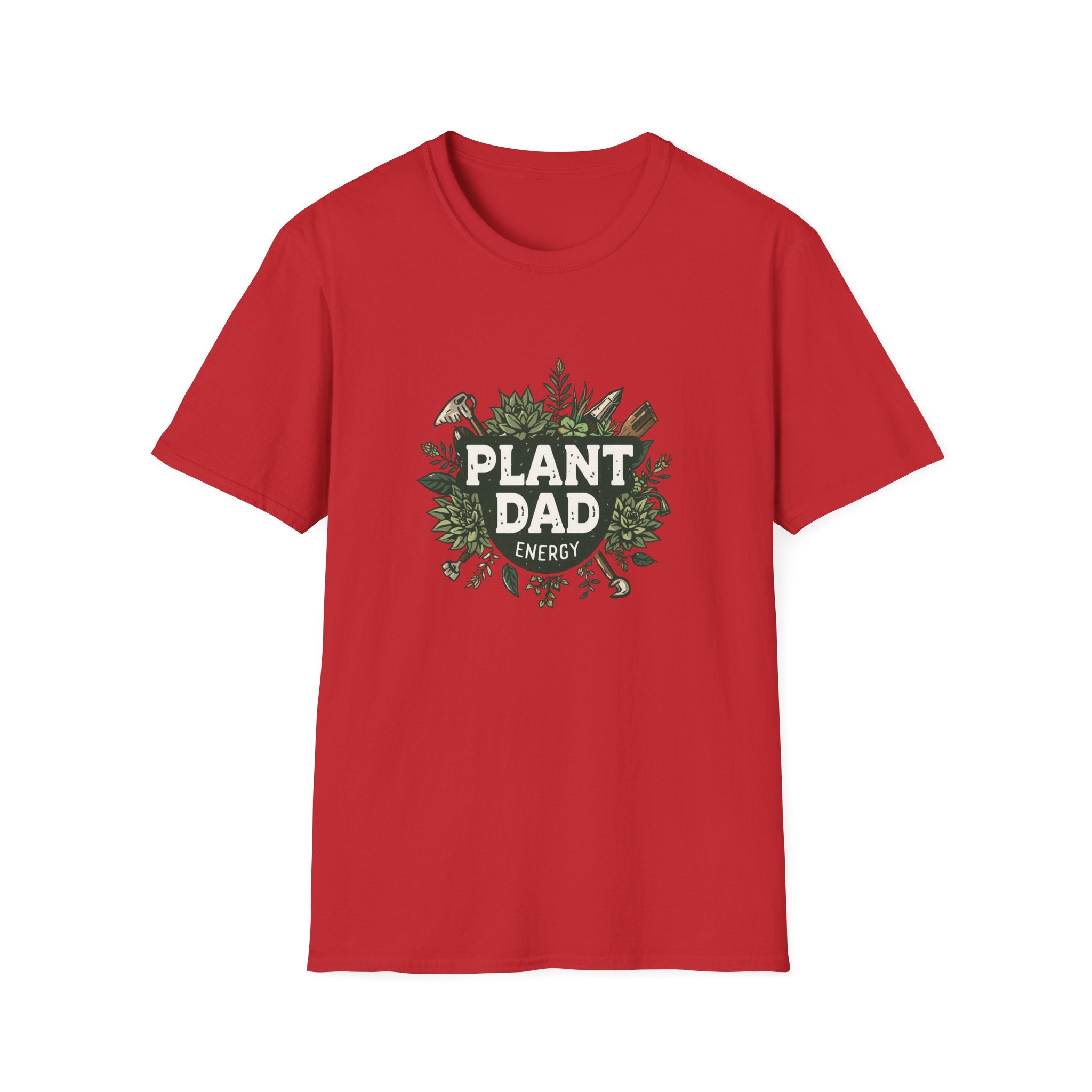 Plant Dad T-Shirt — Funny Gardener Shirt with Botanical Tools
