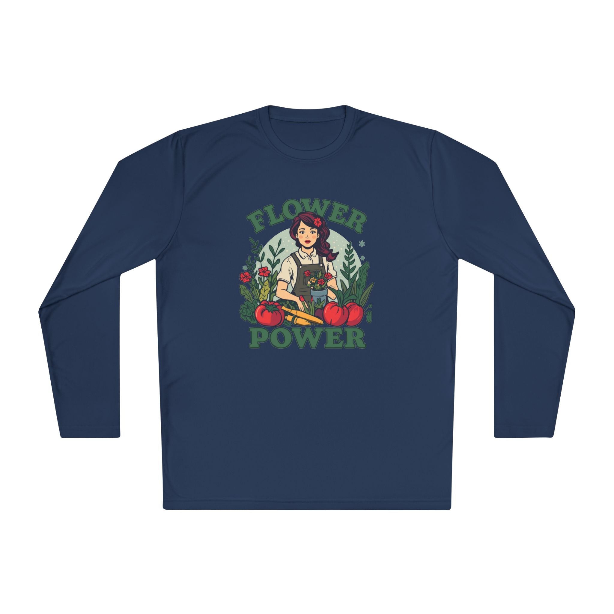 Flower Power Long Sleeve Tee – Vintage Botanical Graphic
