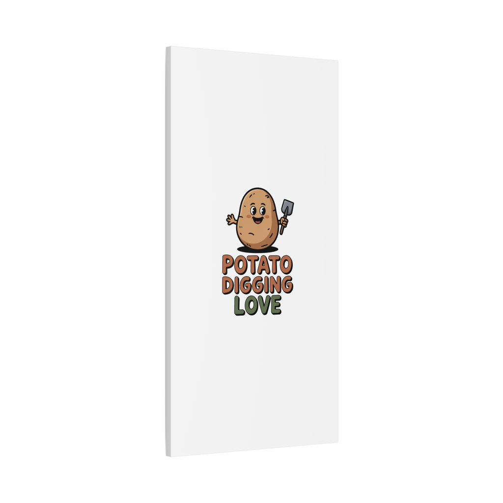Potato Digging Love Canvas Print