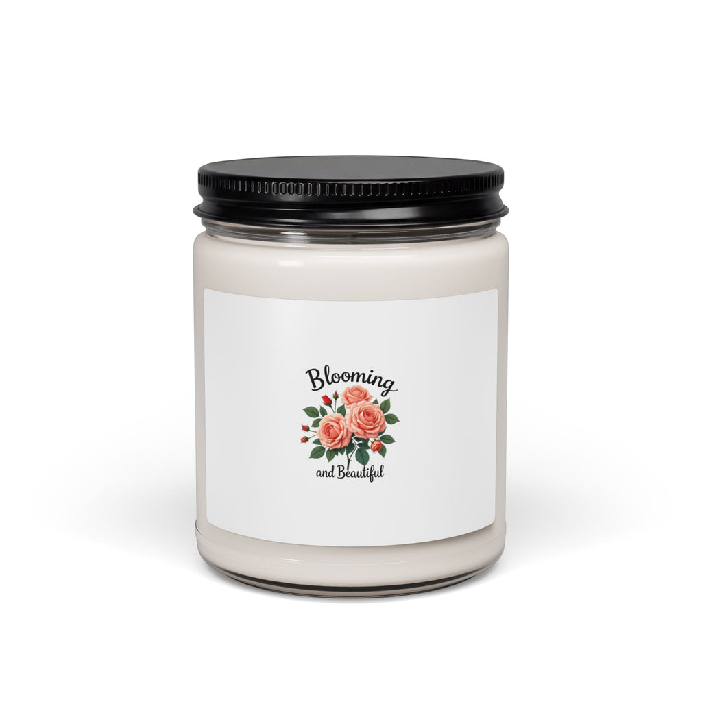 Blooming and Beautiful Scented Soy Candle — 9oz Floral Jar Candle