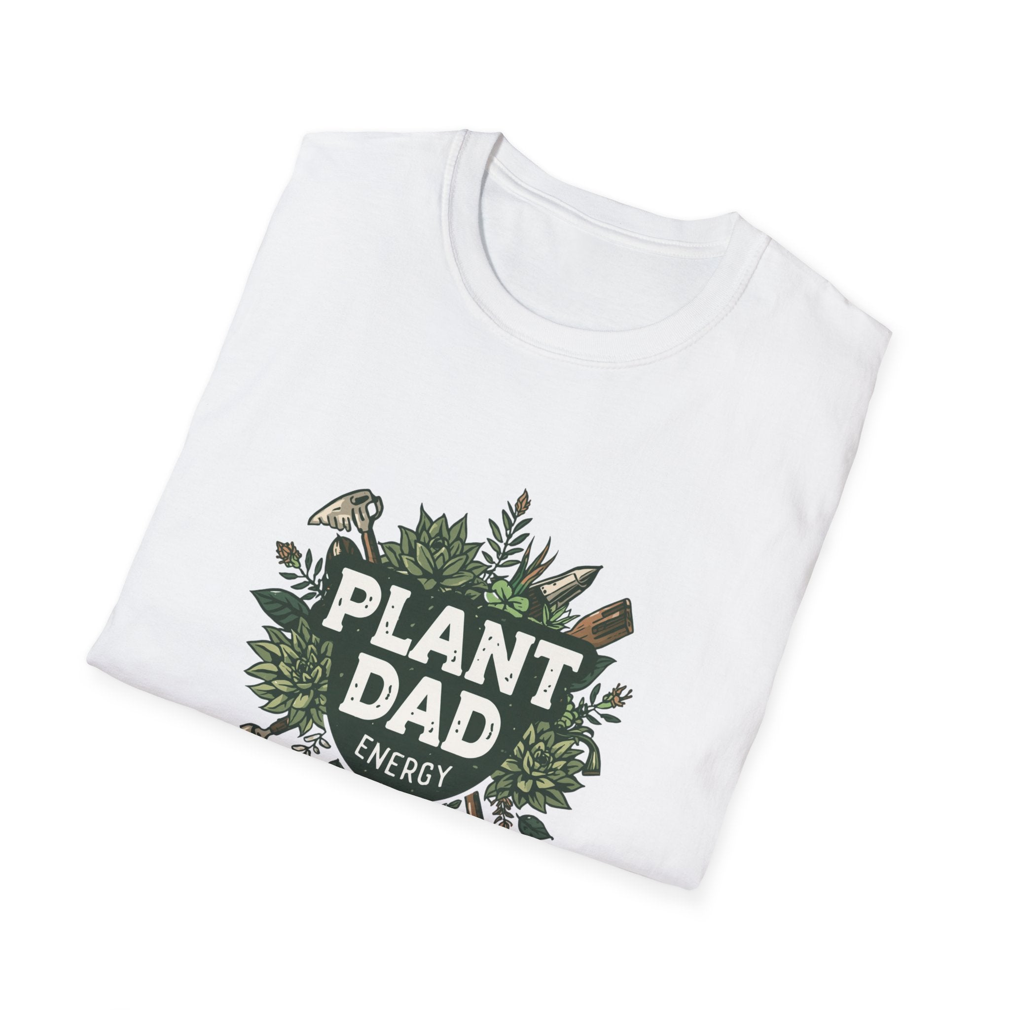Plant Dad T-Shirt — Funny Gardener Shirt with Botanical Tools