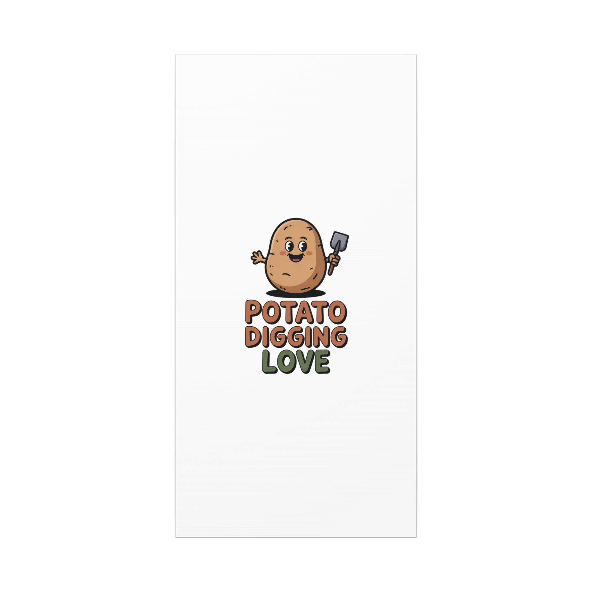 Potato Digging Love Canvas Print