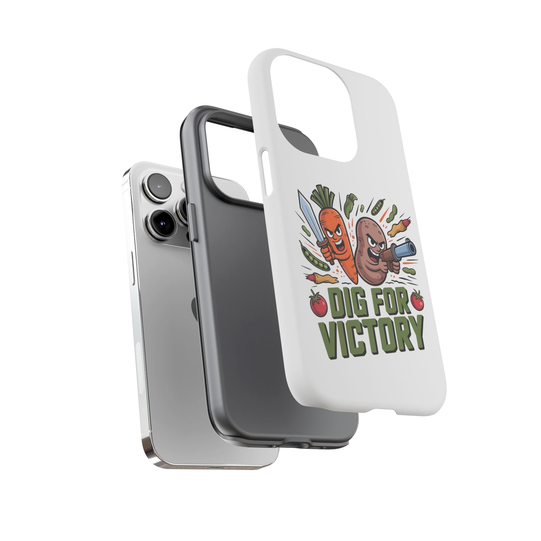 Phone Case — 'Dig For Victory' Veggie Combat Garden Design