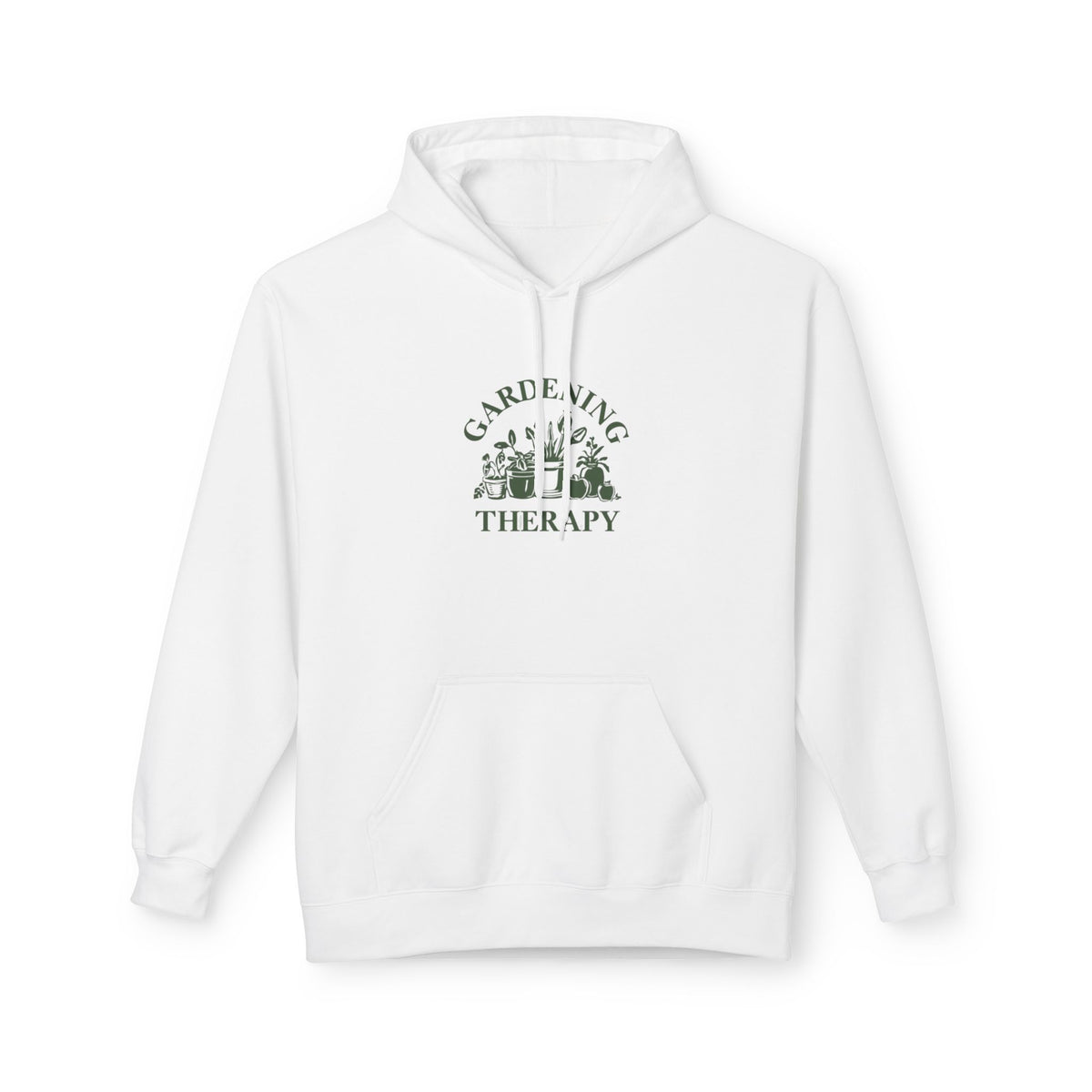 Gardening Therapy Hoodie — 'Gardening Therapy' Floral Graphic Hoodie
