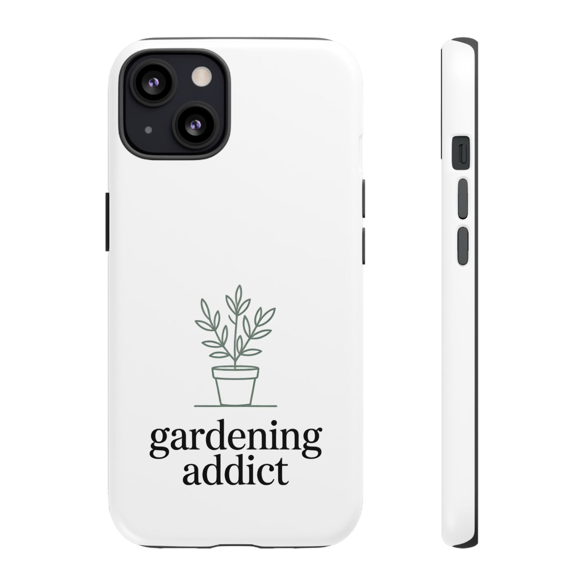 Phone Case — 'gardening addict' Minimal Plant Design