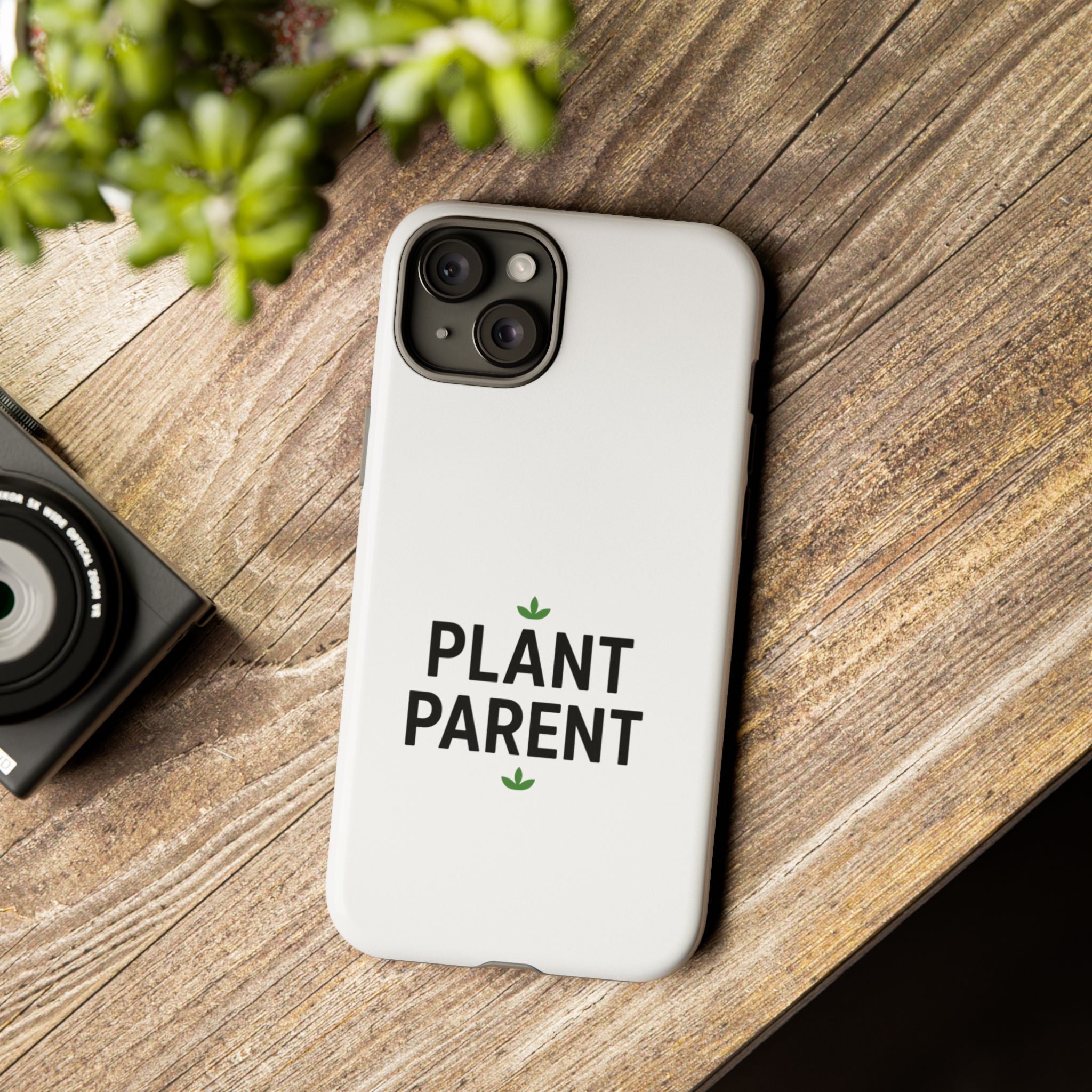 Plant Parent Tough Phone Case – Minimalist Plant Lover Protective Cover