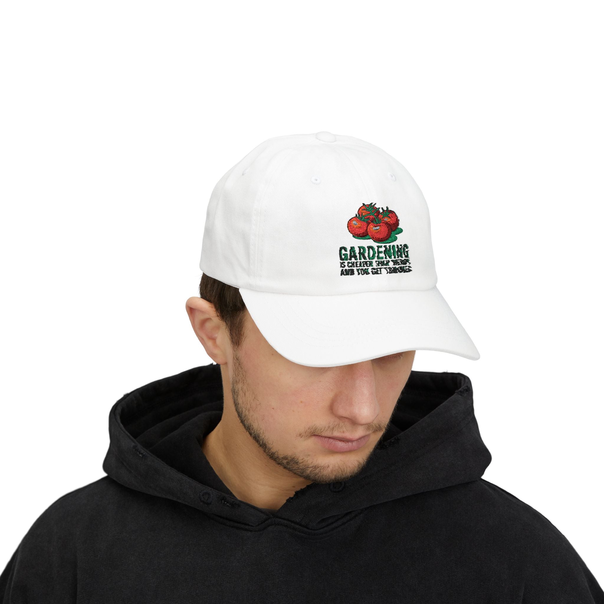 Gardening Is Cheaper Than Therapy Dad Cap — Tomato Gardeners Hat