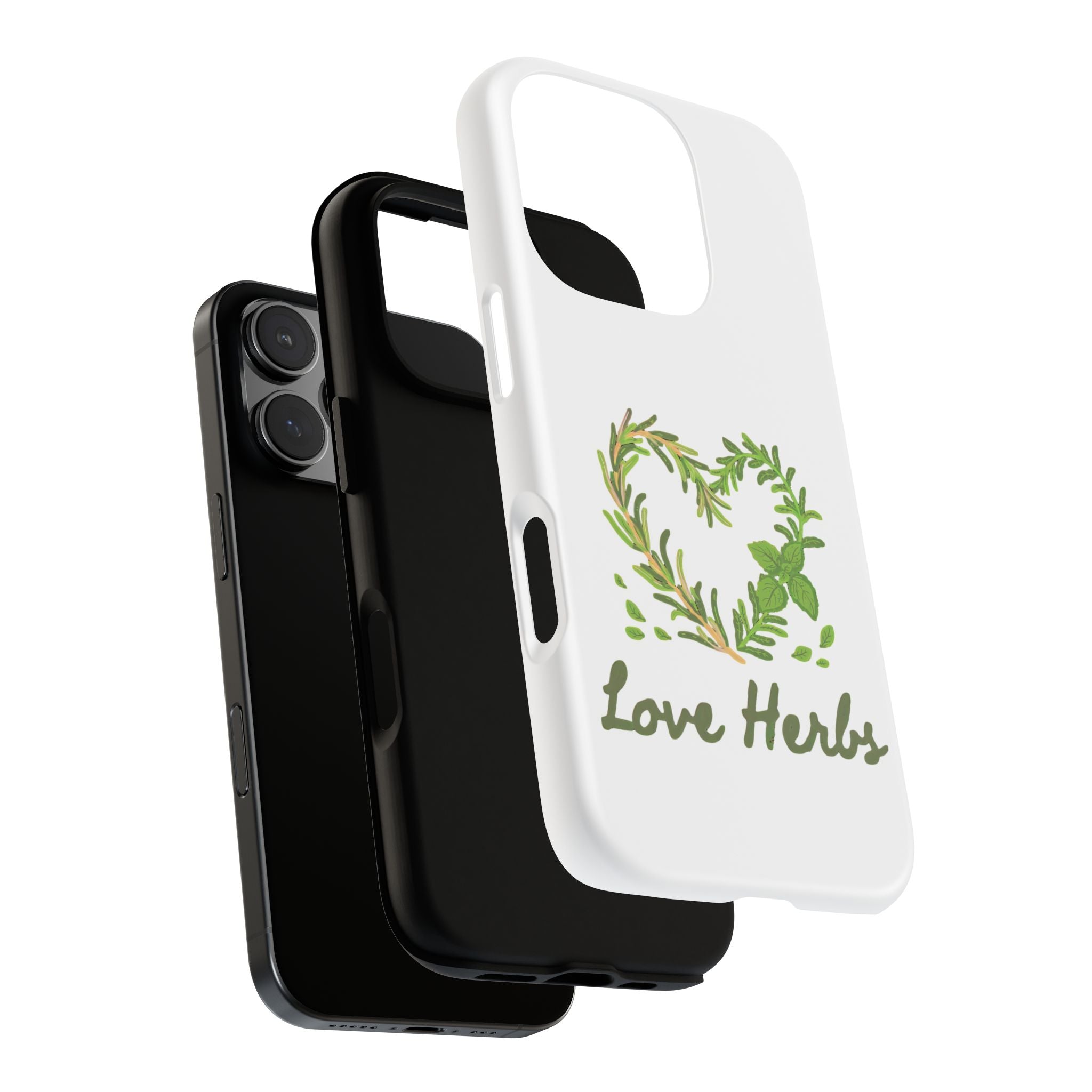 Herb Heart Phone Case - "Love Herbs" Botanical iPhone Cover