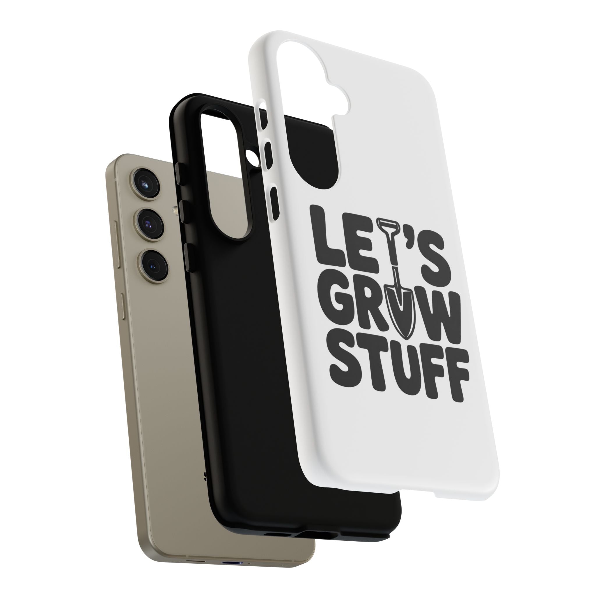 Phone Case - "Let's Grow Stuff" Gardening Shovel Design