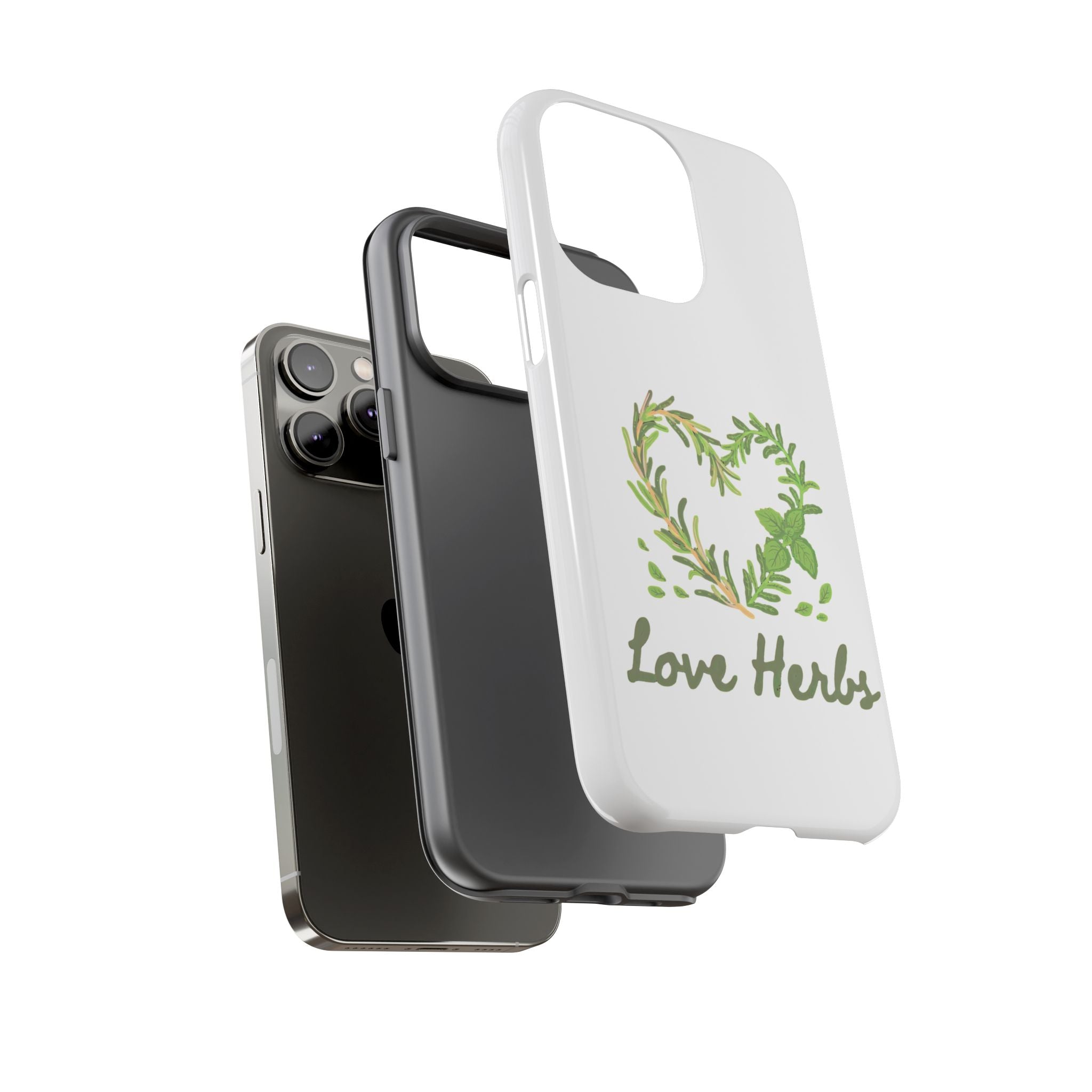 Herb Heart Phone Case - "Love Herbs" Botanical iPhone Cover