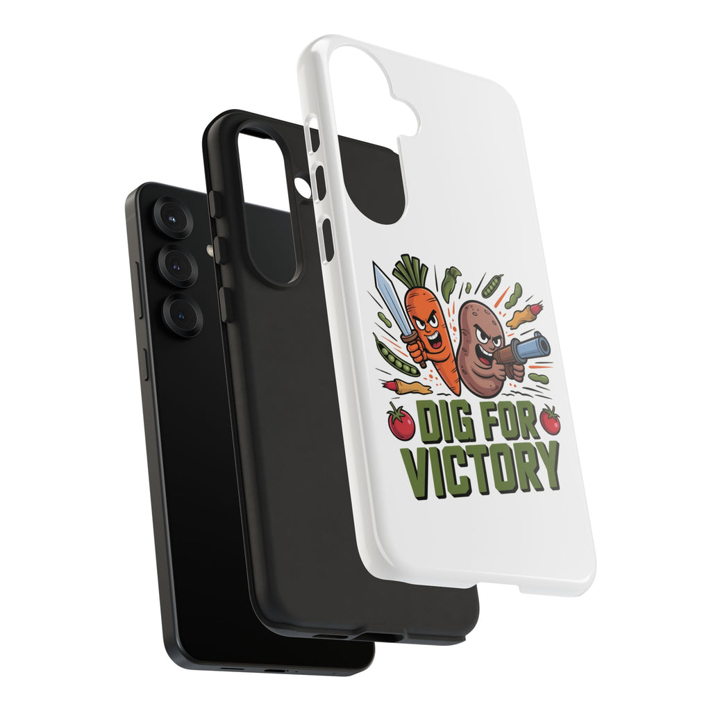 Phone Case — 'Dig For Victory' Veggie Combat Garden Design