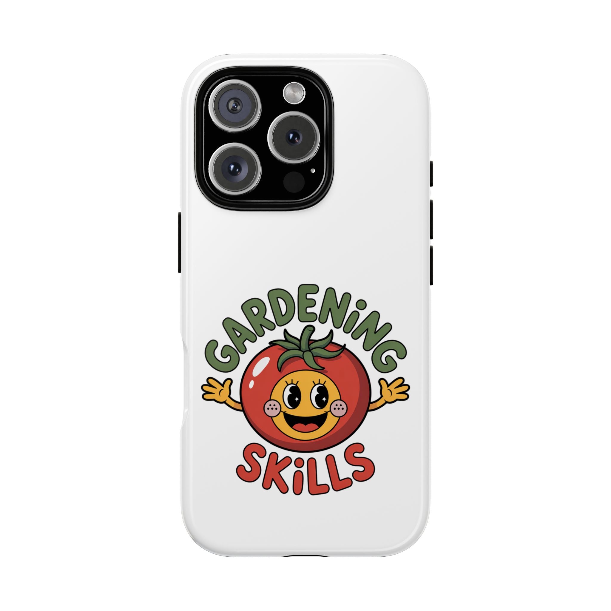 Gardening Skills Phone Case — Cute Tomato Plant Lover Protective Cover