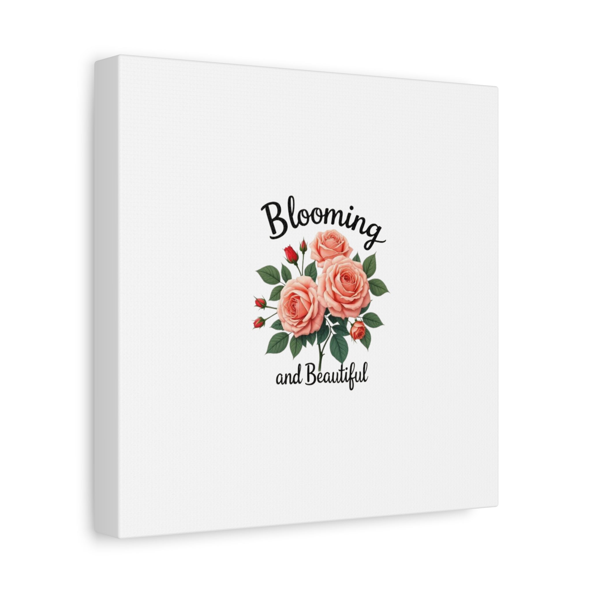 Blooming and Beautiful Rose Bouquet Canvas Wall Art