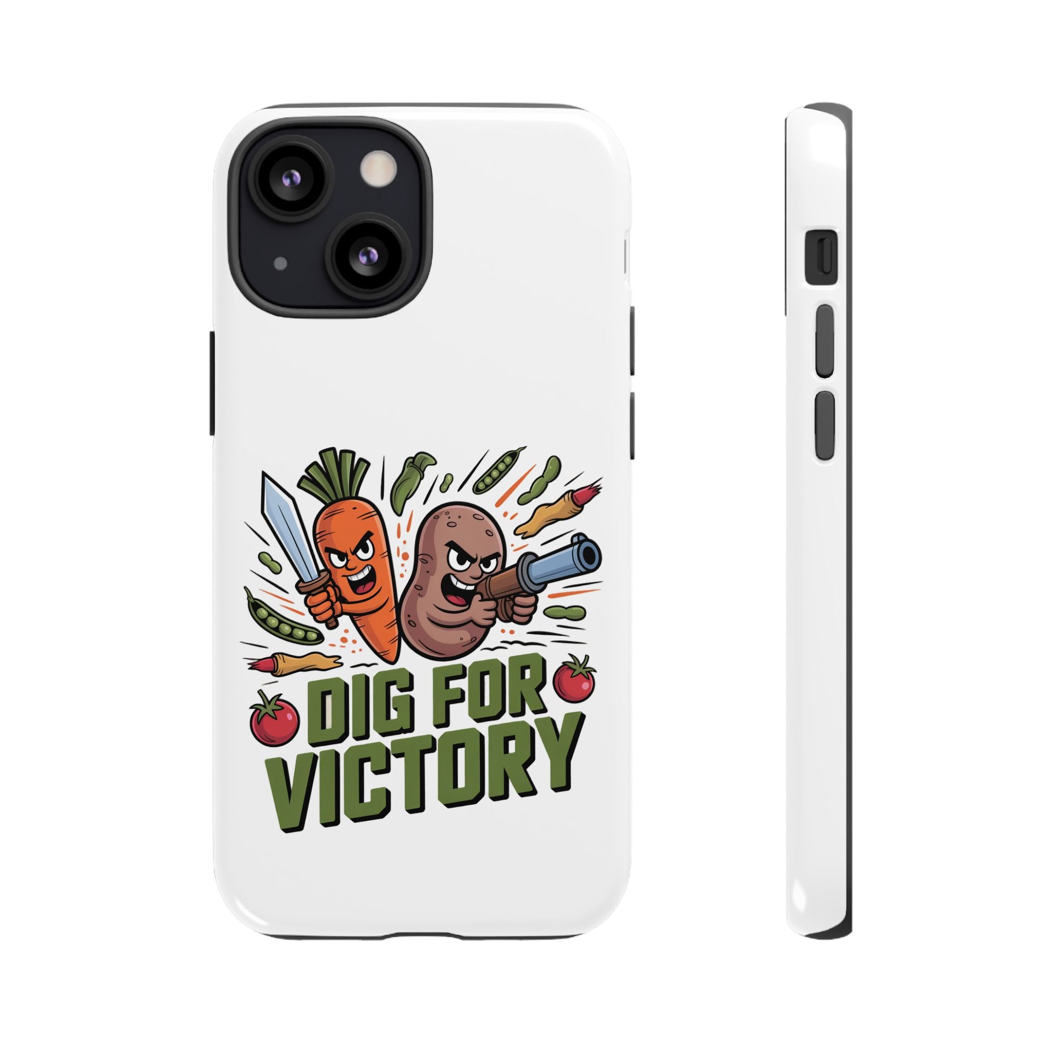 Phone Case — 'Dig For Victory' Veggie Combat Garden Design